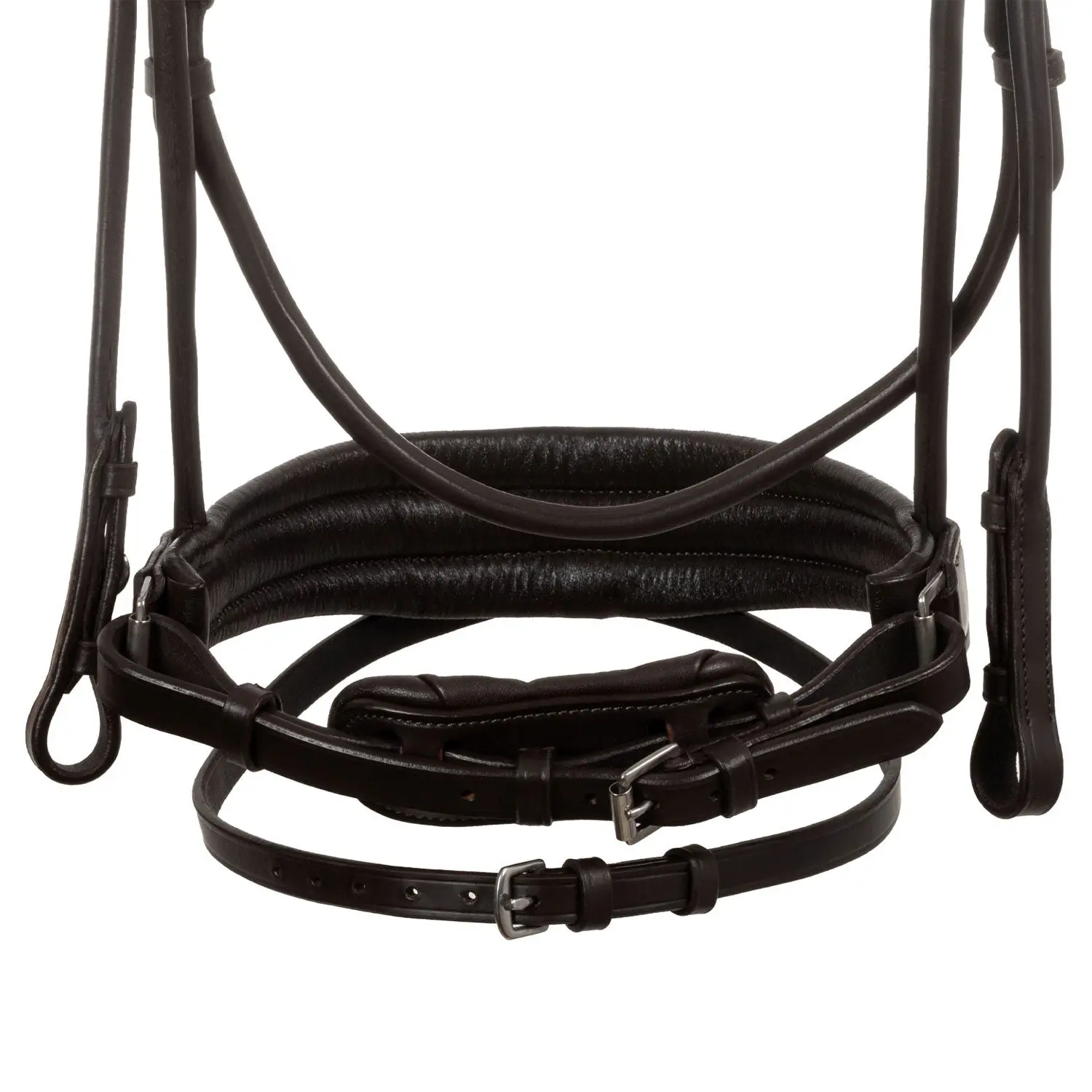 Acavallo Demoiselle Straight Noseband Stlex Pearl Anatomic Leather Bridle - Image 16
