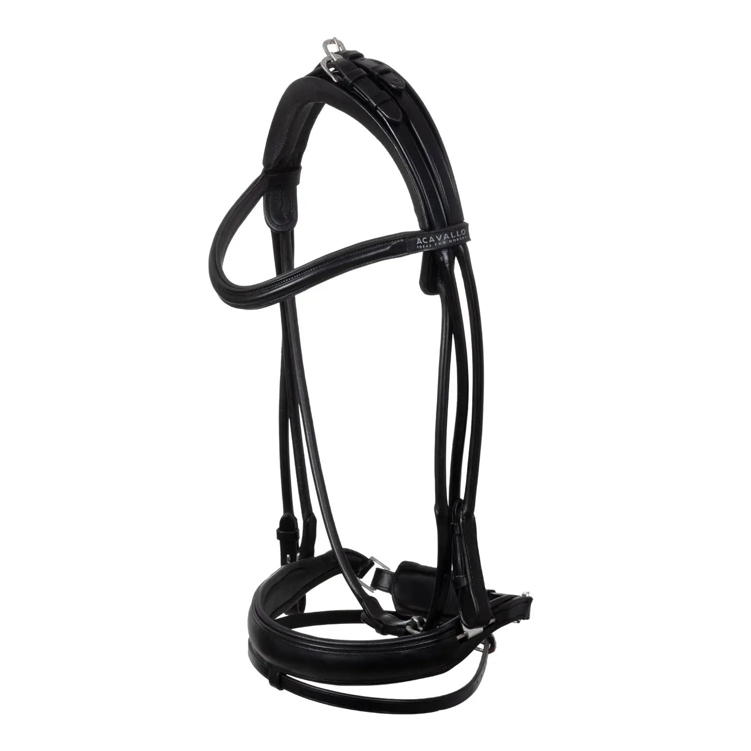 Acavallo Fornarina Rolled Leather Bridle - Image 2