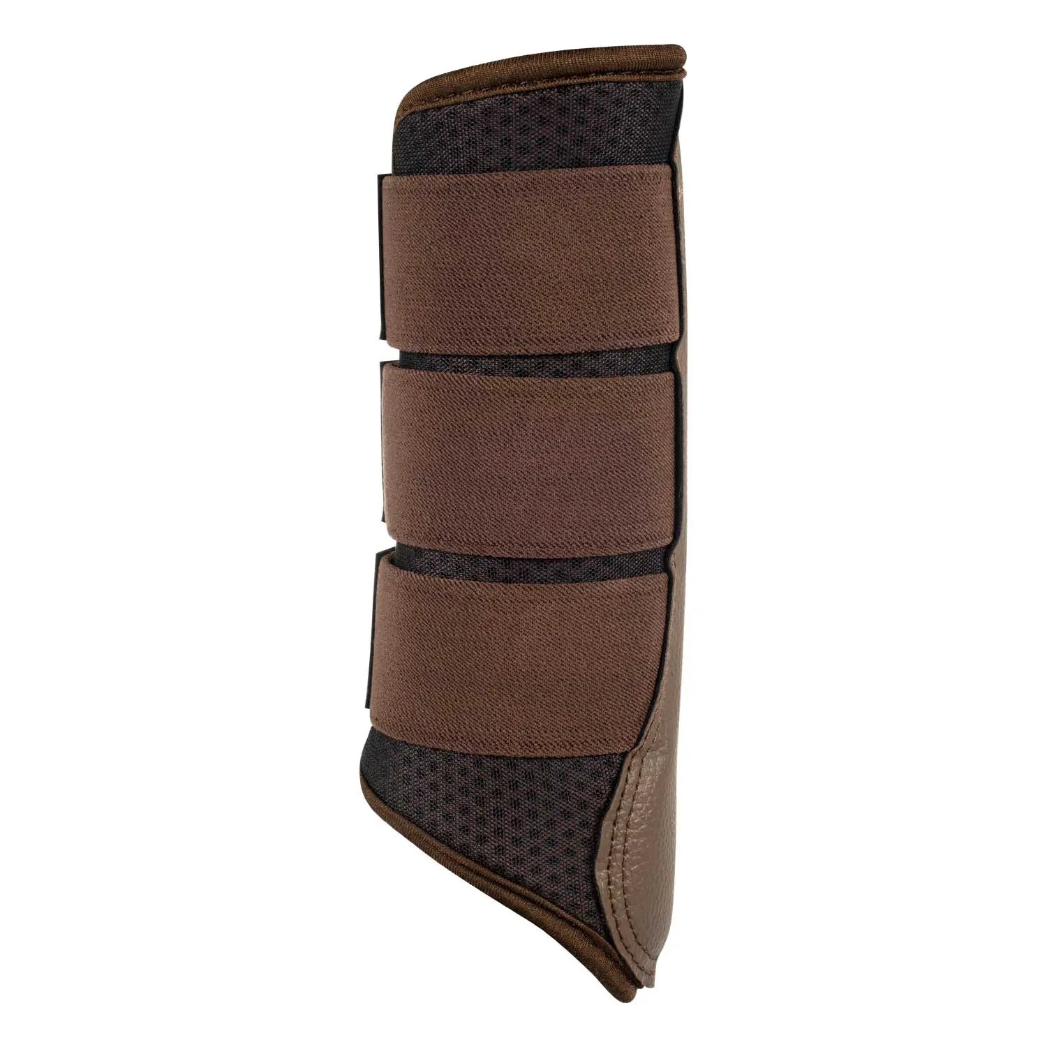 Acavallo Black Hind Brushing Horse Boots Neoprene Perforated With Triple Velcro - Image 12