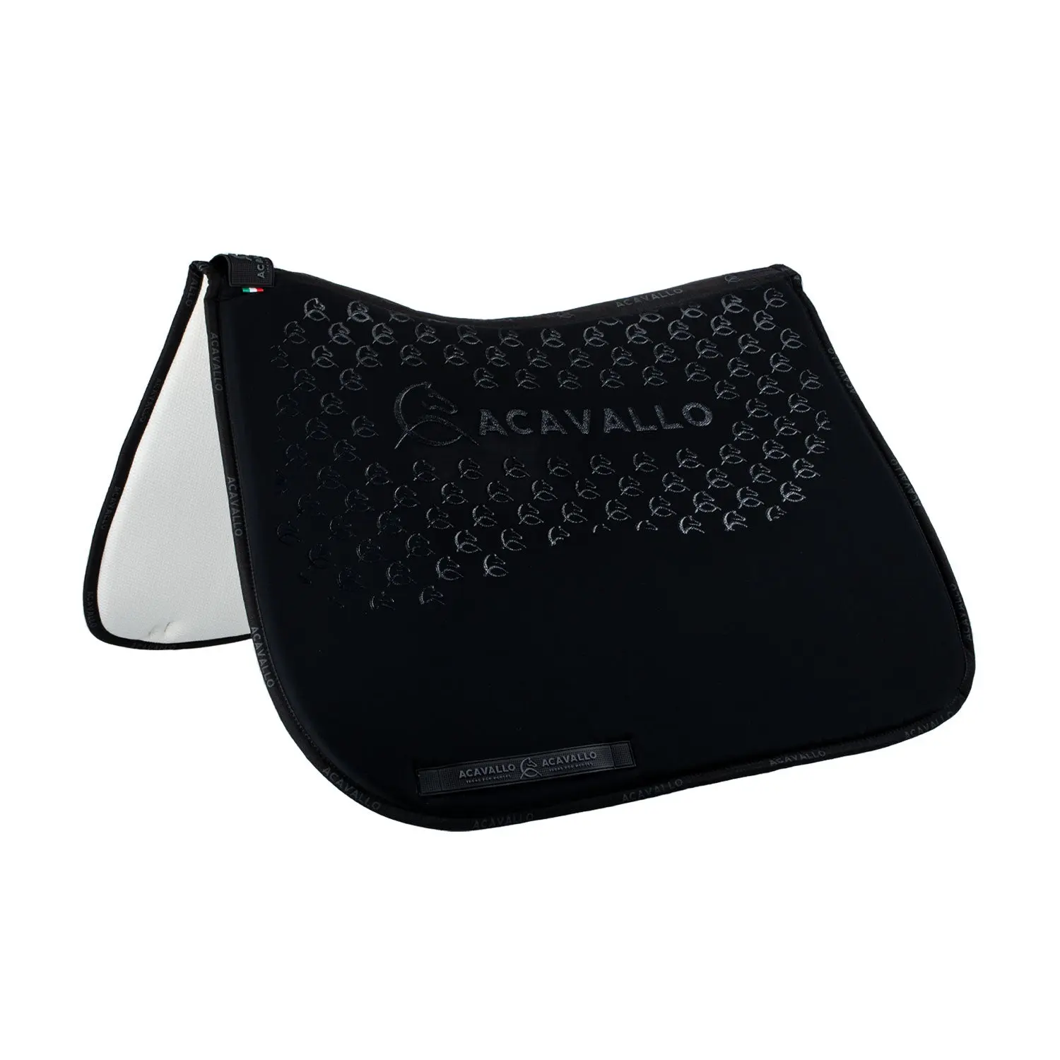 Acavallo Lycra Dressage Pad With Gel Grip & Bamboo Fibre Underside - Image 2