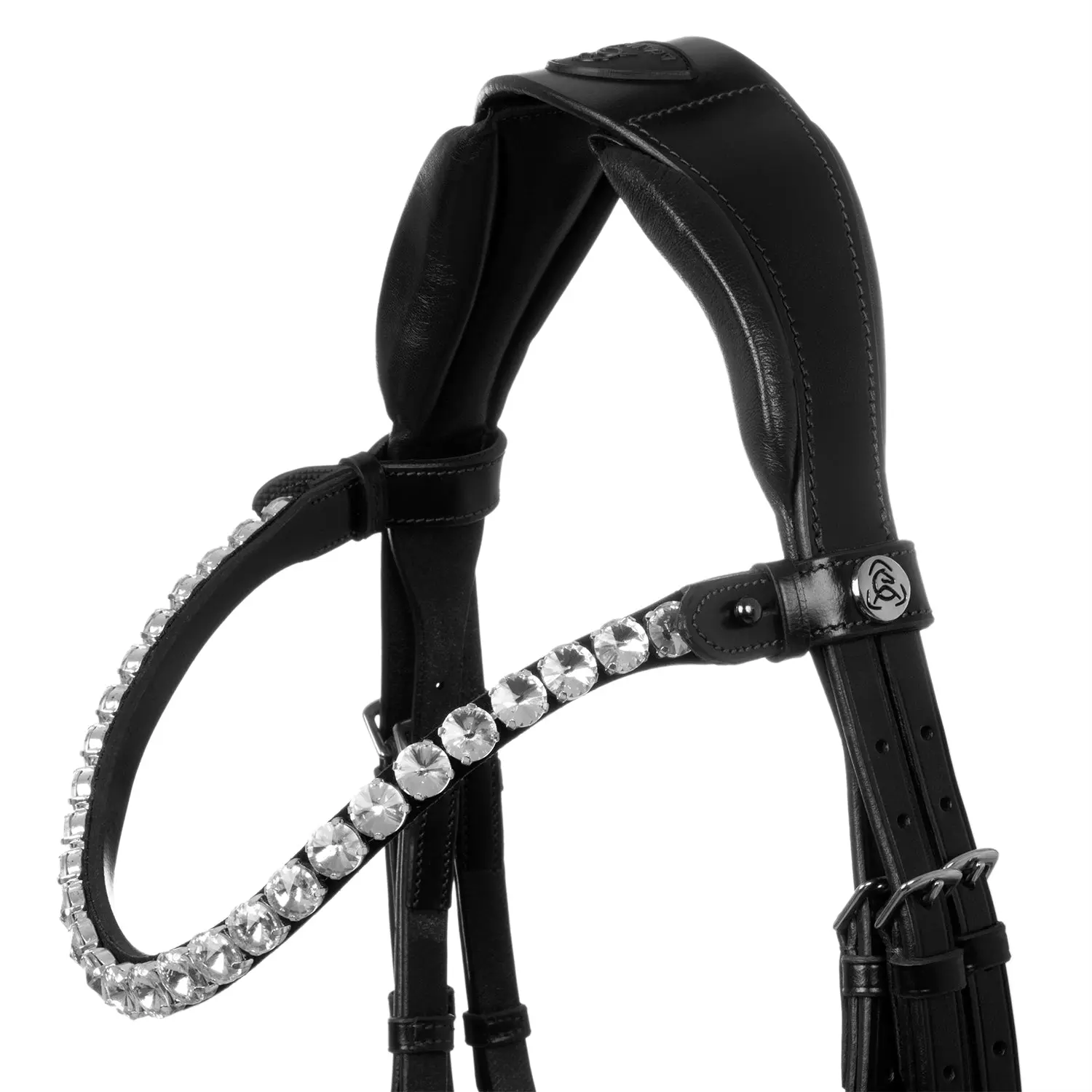 Acavallo Ophelia Straight Noseband Anatomic Leather Bridle - Image 13