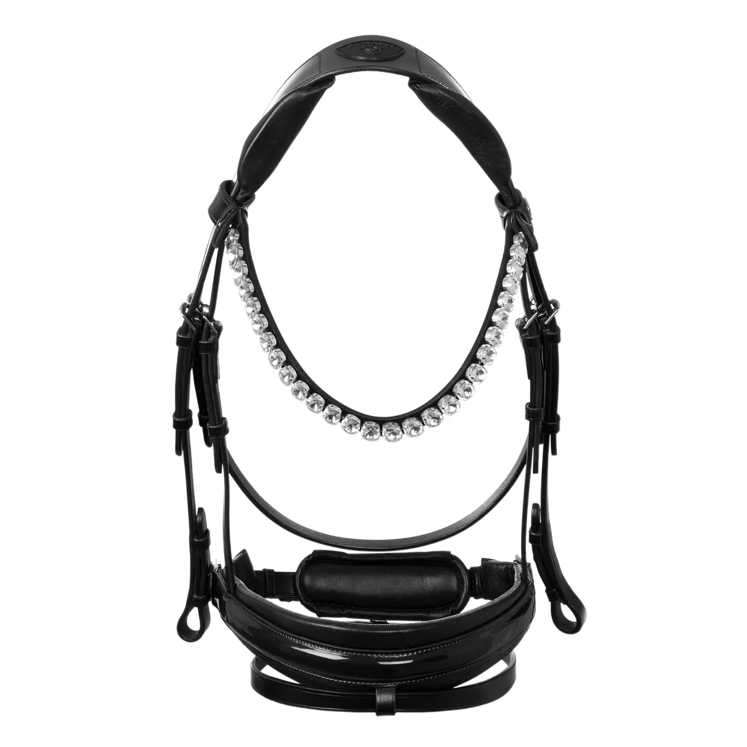 Acavallo Ophelia Straight Noseband Anatomic Leather Bridle - Image 3