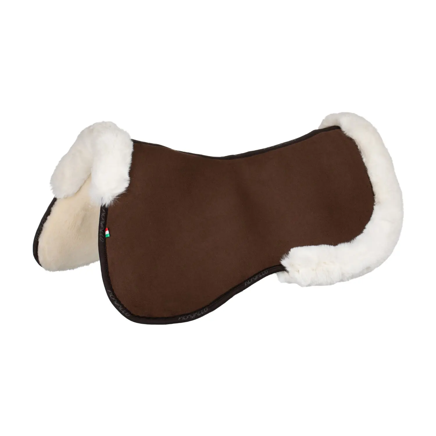 Acavallo Pocket & Memory Foam Half Pad With Riser s Full Sheepskin