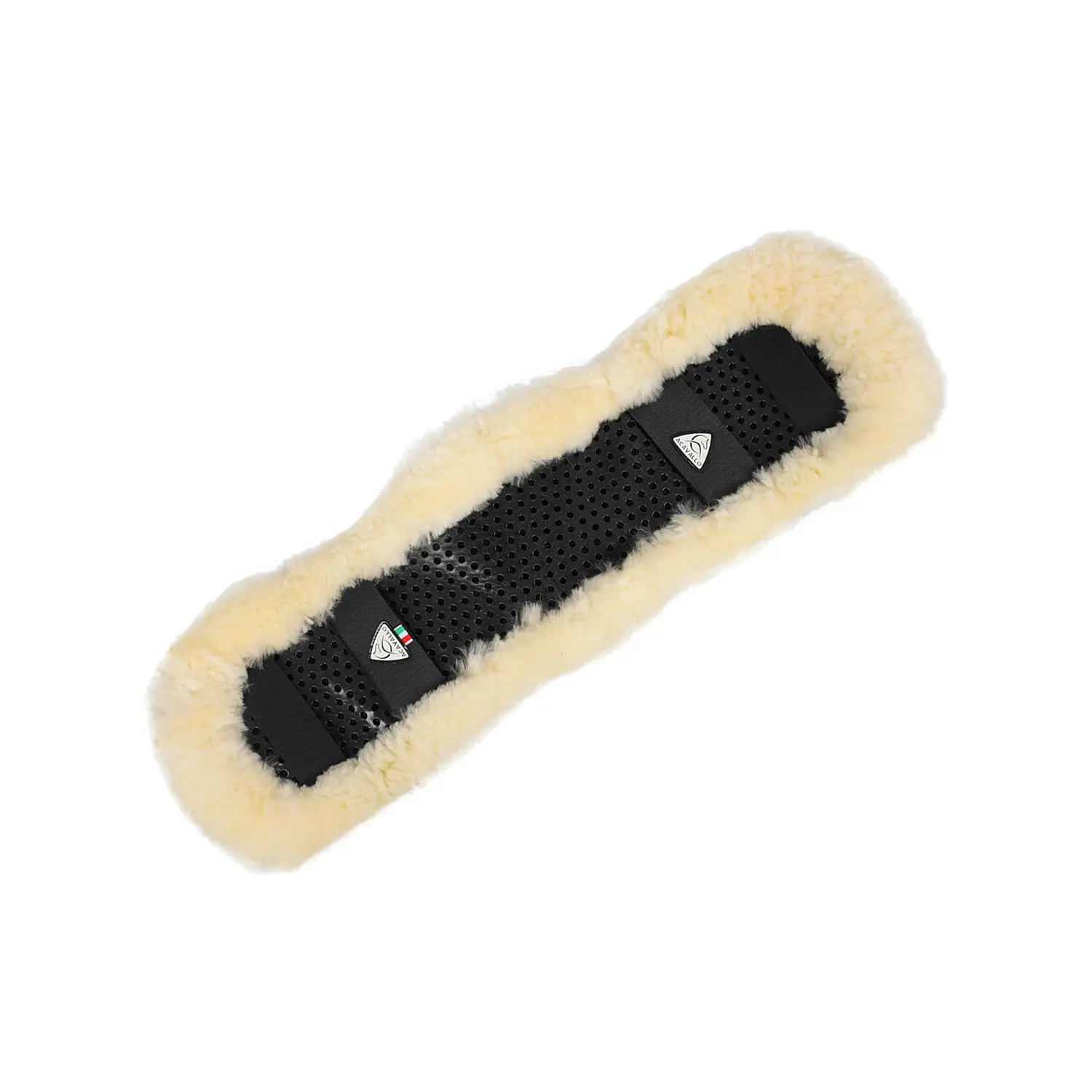 Acavallo Shaped Gel Short Sheepskin Girth Cover - Image 6