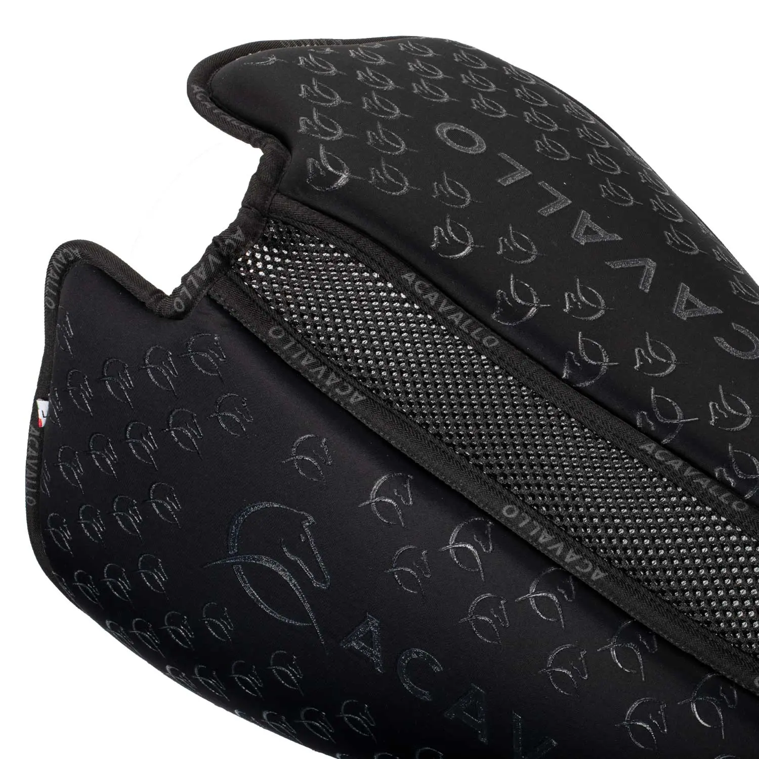 Acavallo Spine Free Lycra & Memory Foam 1/2 Pad Dressage With Silicon Grip & Bamboo - Image 4