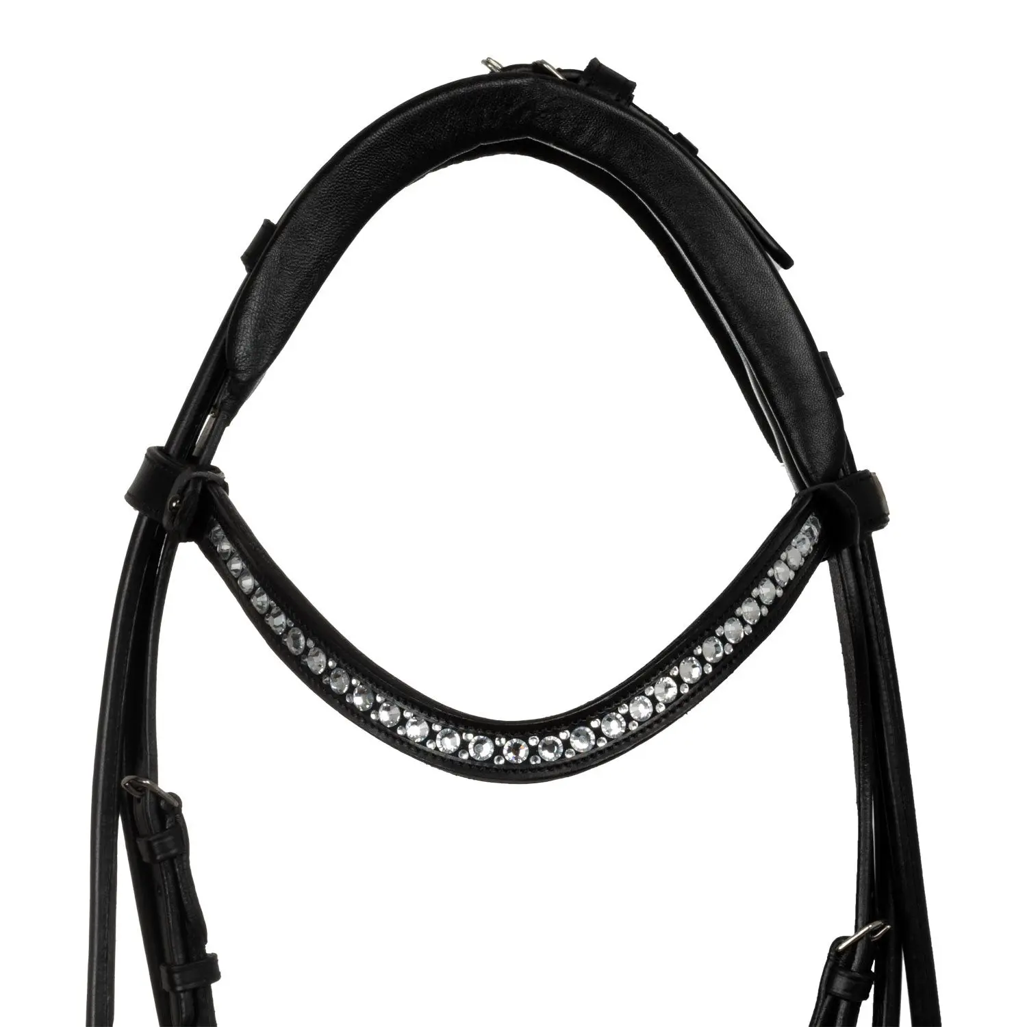 Acavallo Sunflower Drop Noseband Stlex Pearl Soft Anatomic Leather Bridle - Image 4