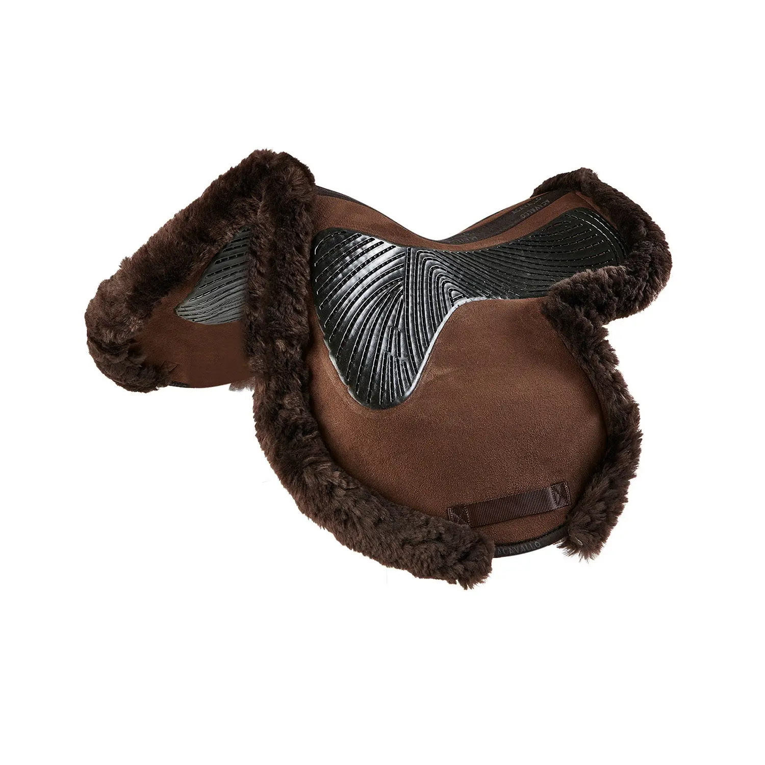 Acavallo Twin Sided Gel Pad Jump Numnah Full Sheepskin Edge - Image 14