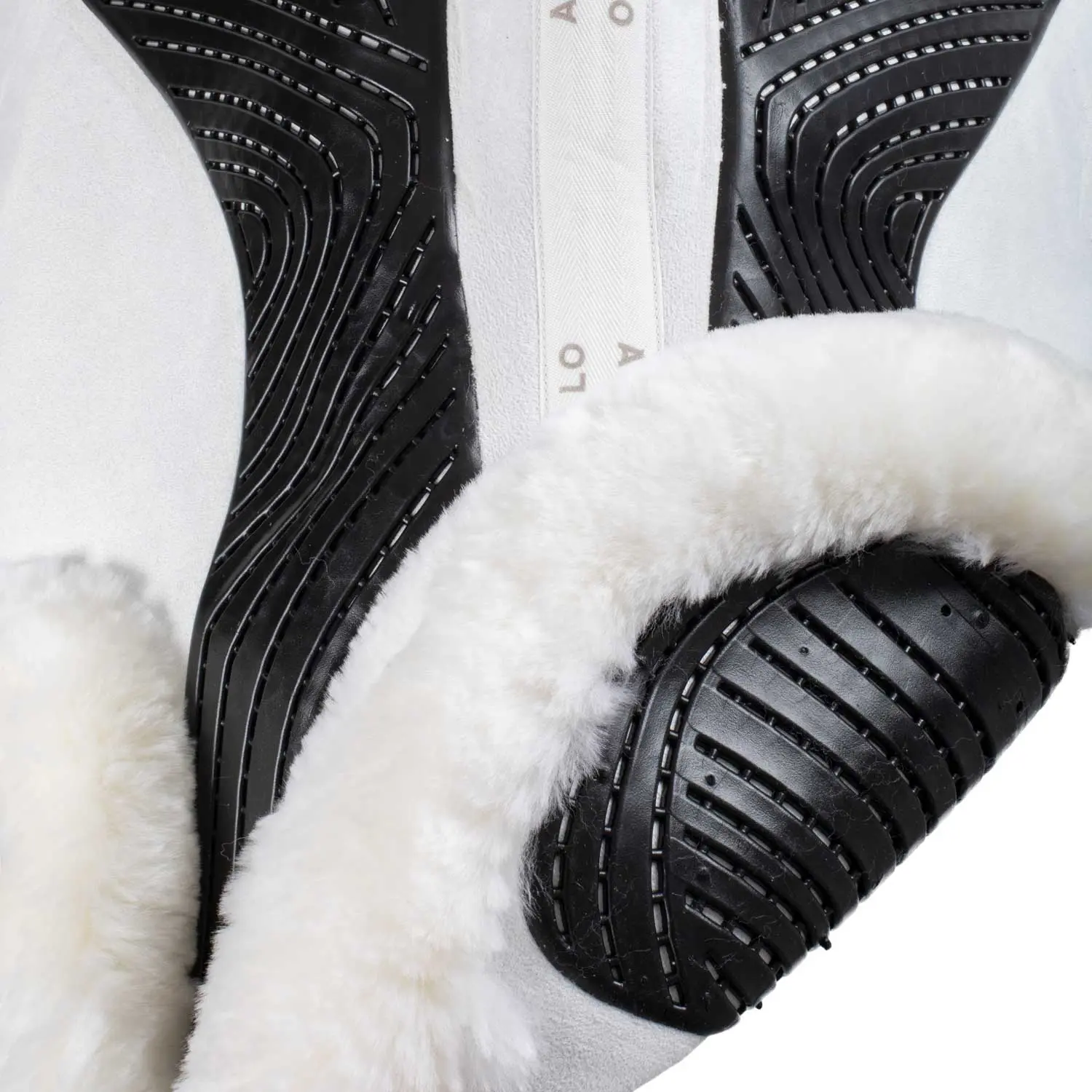 Acavallo Twin Sided Gel Pad Jump Numnah Full Sheepskin Edge - Image 9