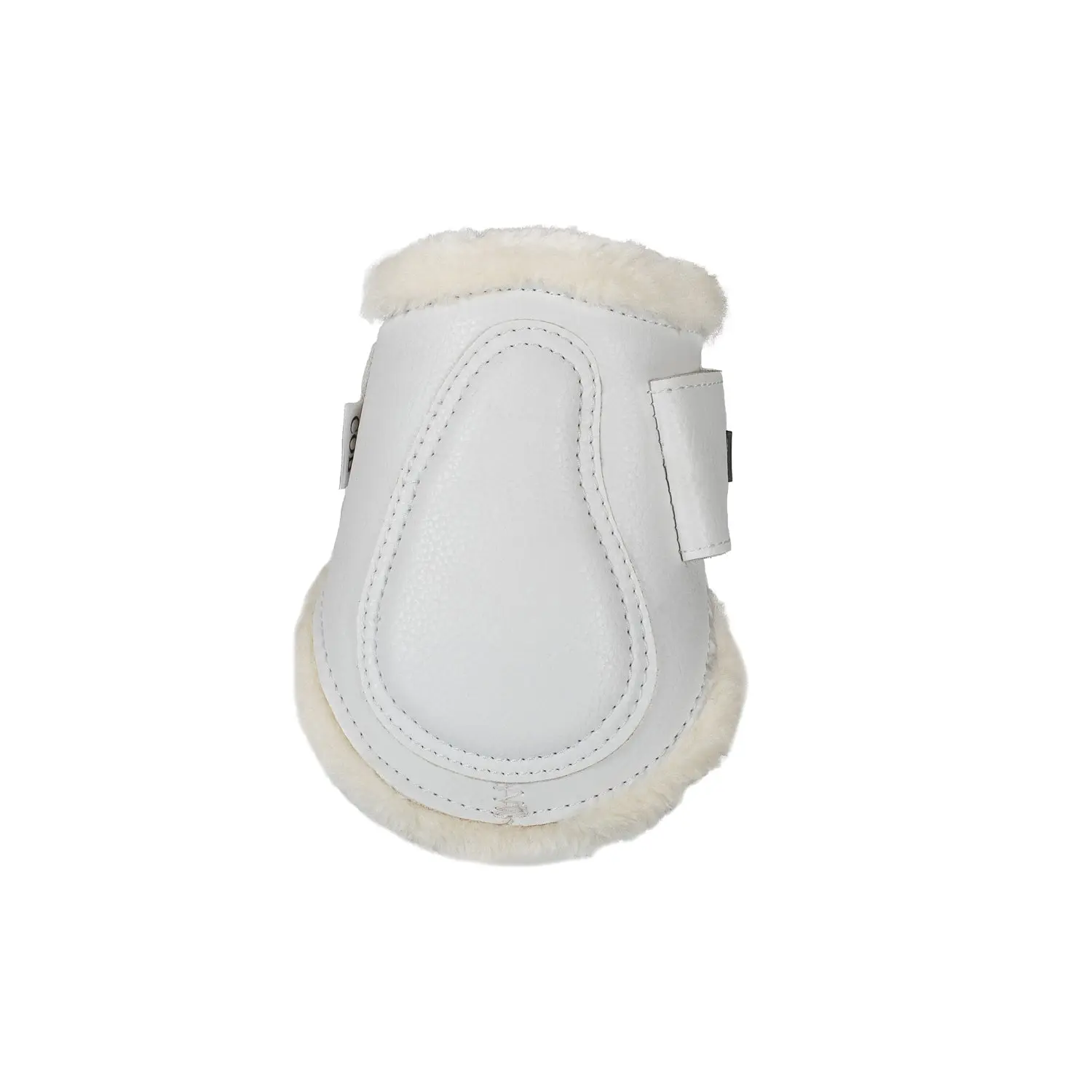 Acavallo White Eco-Leather Ankle Boots With Double Velcro Fastening - Image 3