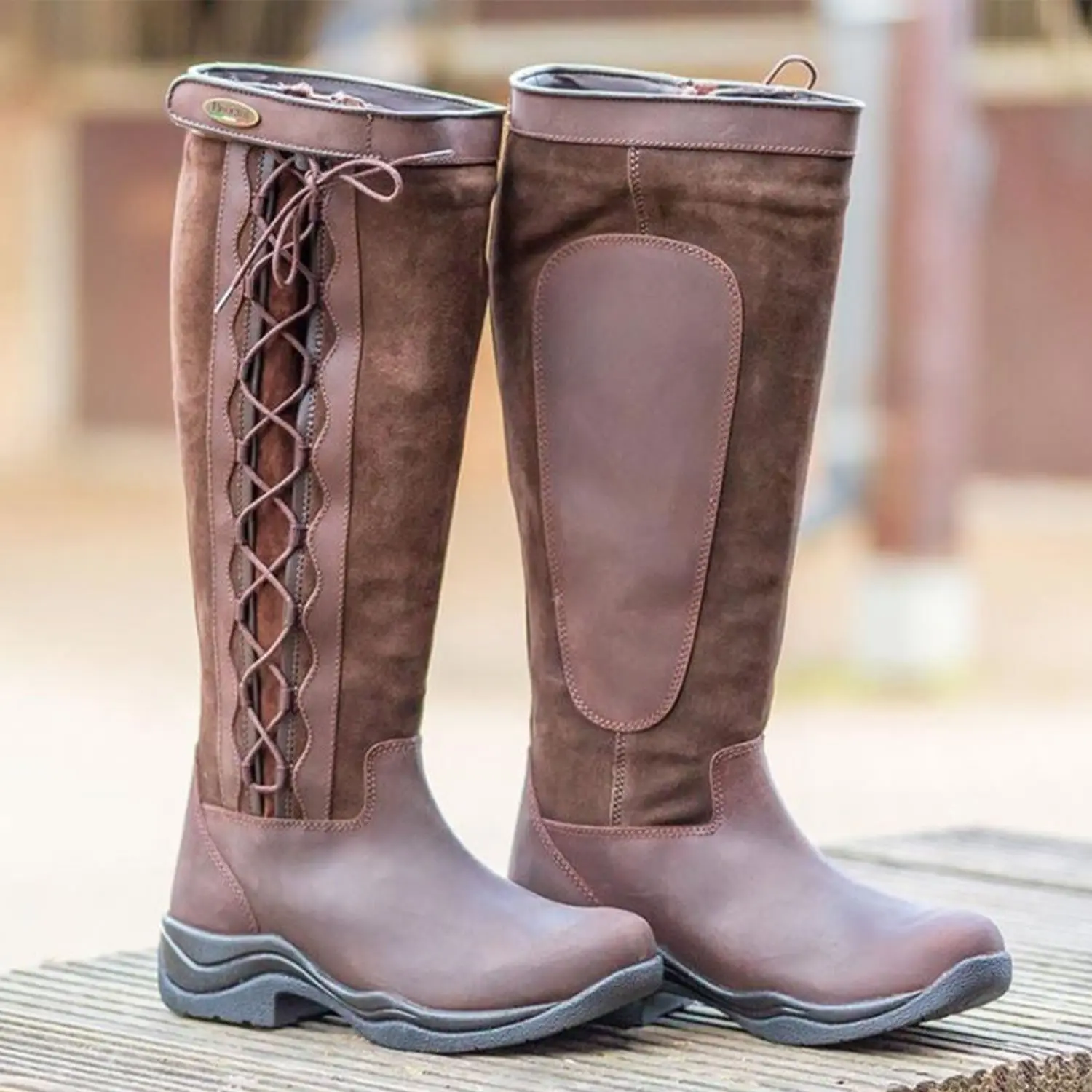 Brogini Wb125 Winchester Lace-Up Country Boots Brown Wide - Image 2