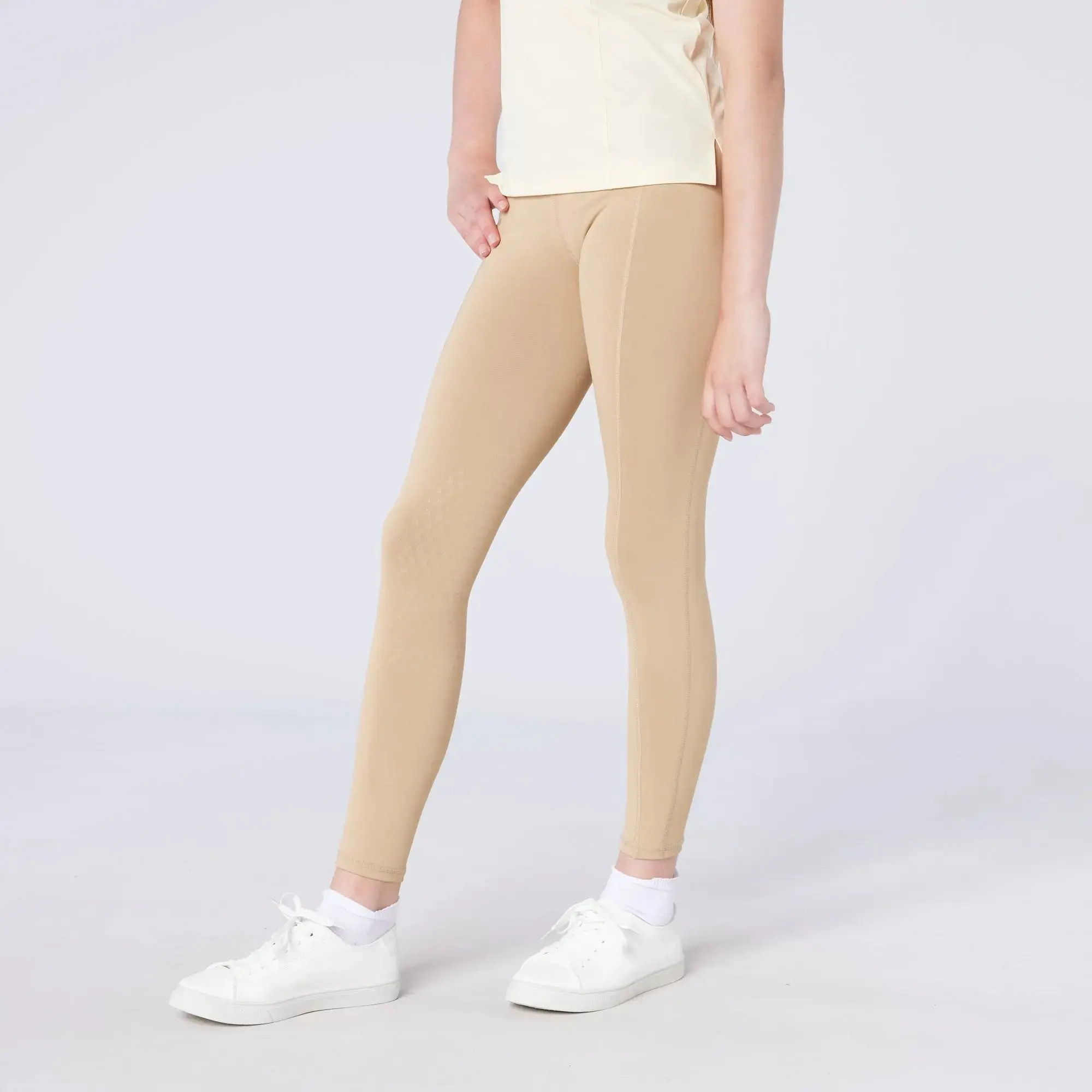 Cameo Core Collection Beige Junior Riding Tights