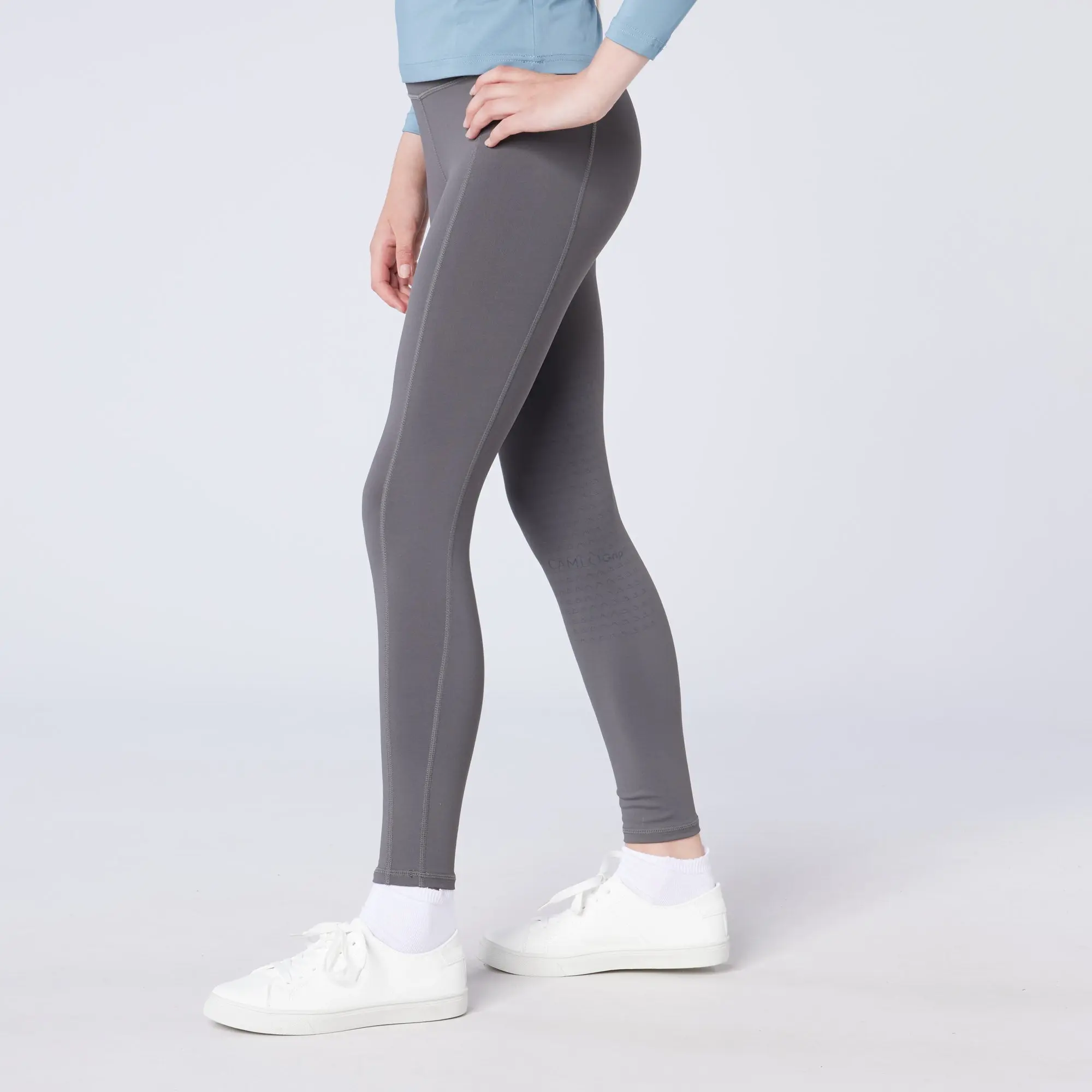 Cameo Equine Dark Grey Junior Core Tights - Image 2