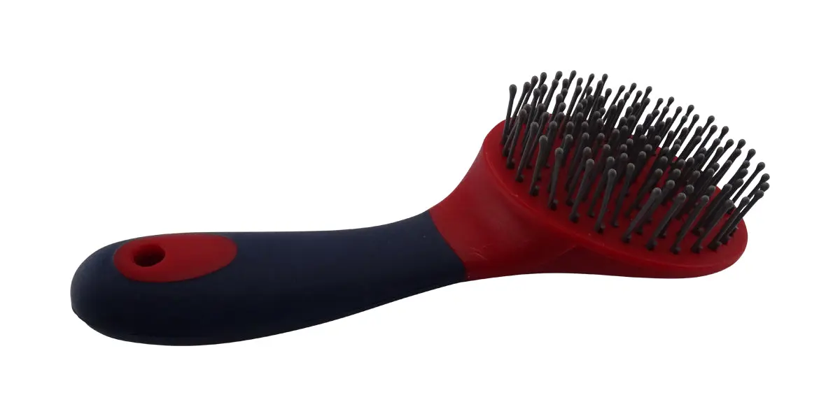 Cameo Equine Red / Navy Mane and Tail Brush - Image 2