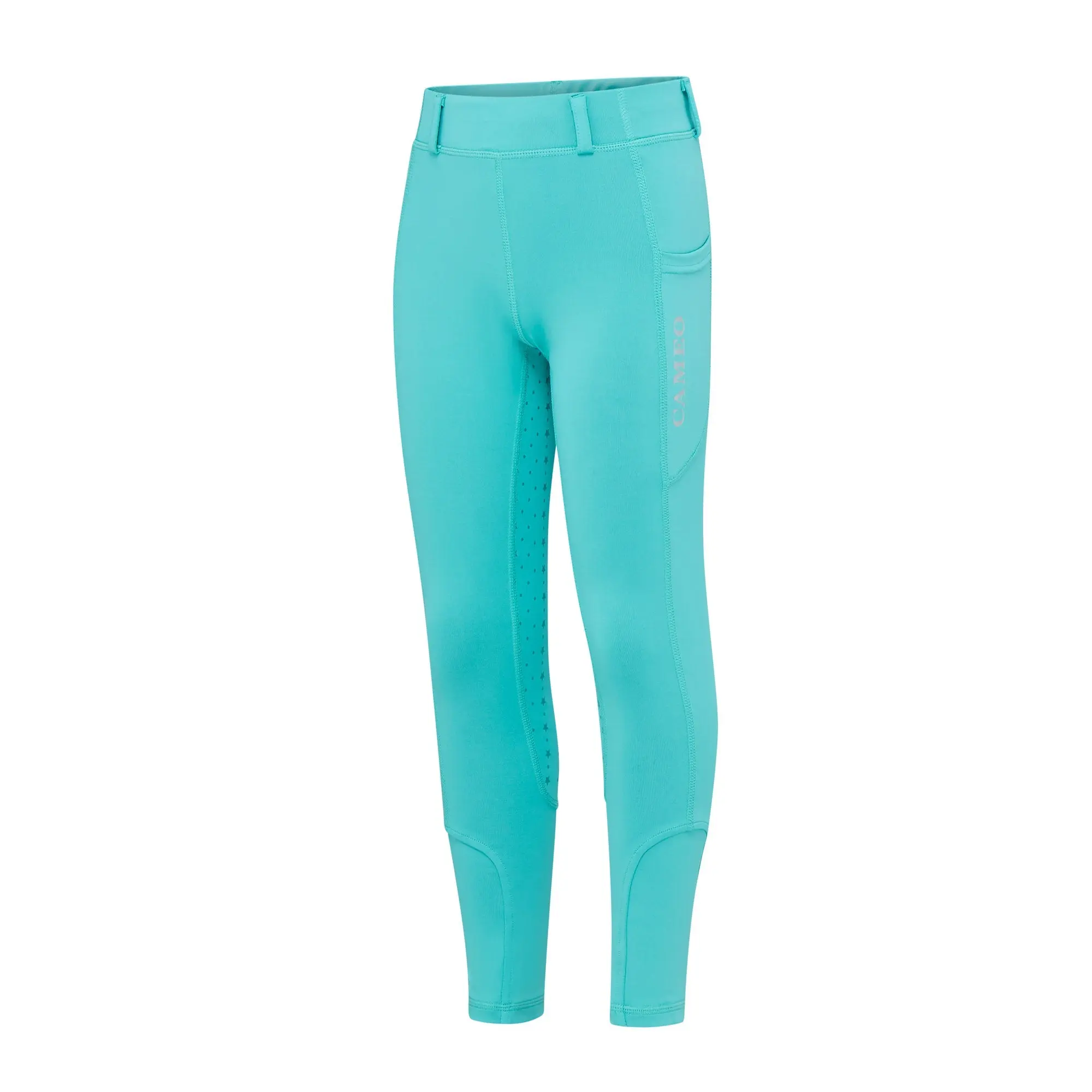 Cameo Equine Turquoise Junior Performance Tights - Image 4