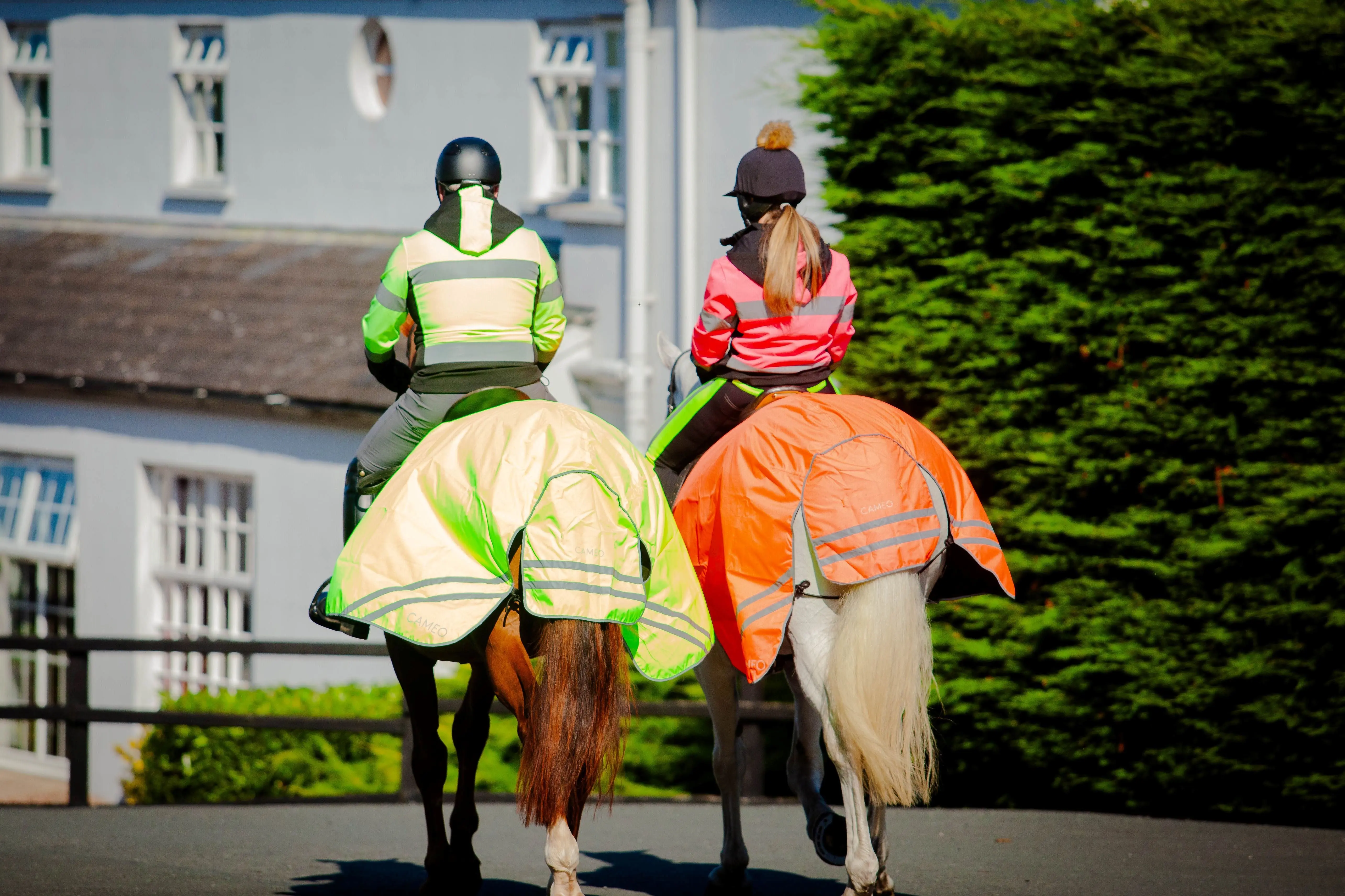 Cameo Equine Yellow Water Repellent Hi Viz Jacket - Image 2