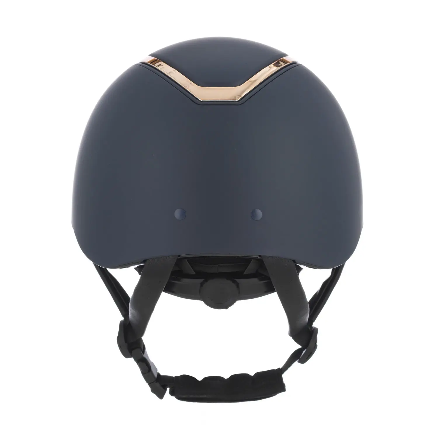 Charles Owen EQX Kylo Navy Matte & Rose Gold Adjustable Riding Hat - Image 2