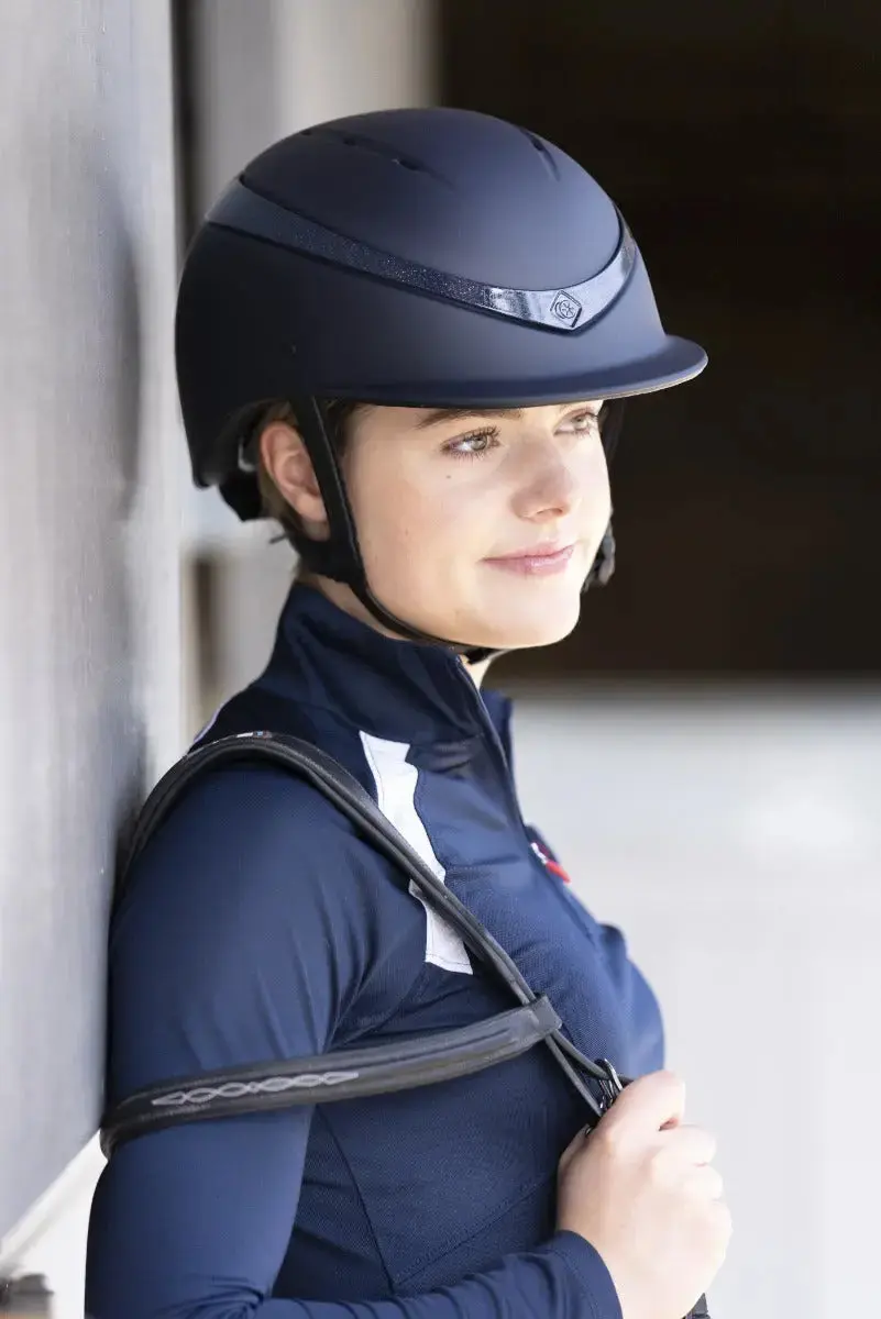 Charles Owen Esme Midnight Navy Luna Riding Hat SHELL - Image 5