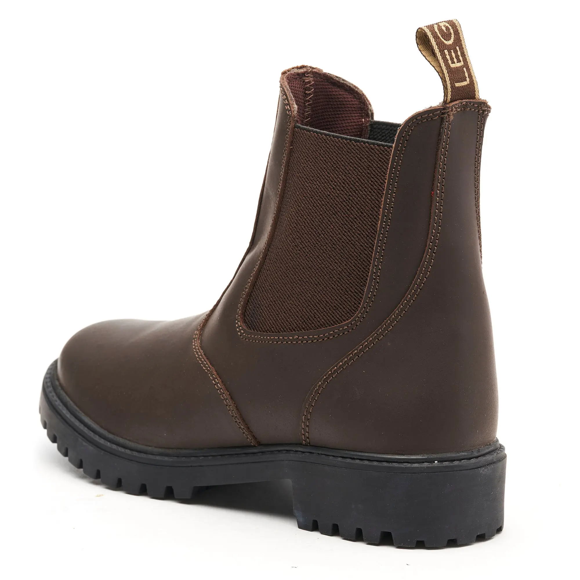 Legacy Chelsea Brown Chunky Sole Work Yard Boots - Image 5