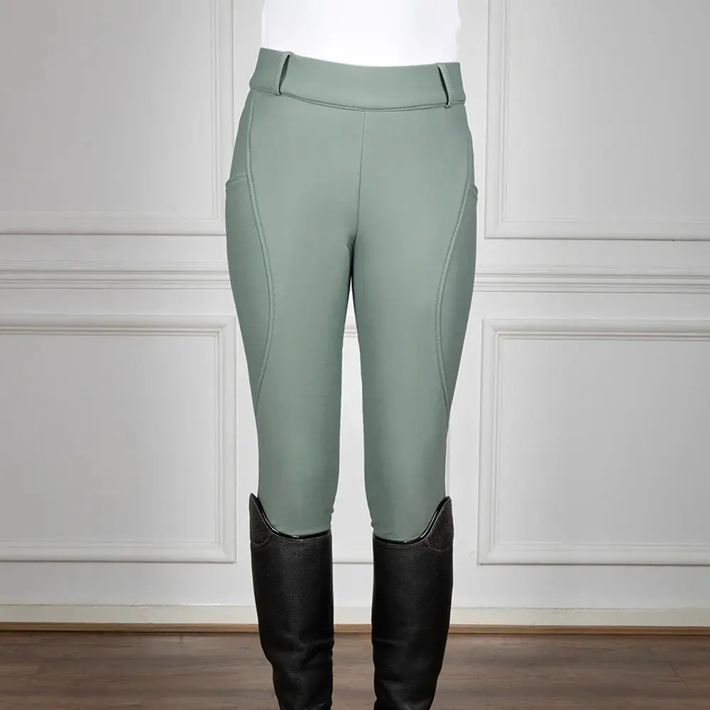 Coldstream Balmore Thermal Riding Tights Sage - Image 6