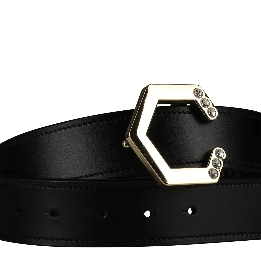 Coldstream Hutton Diamante Leather Belt - Image 2