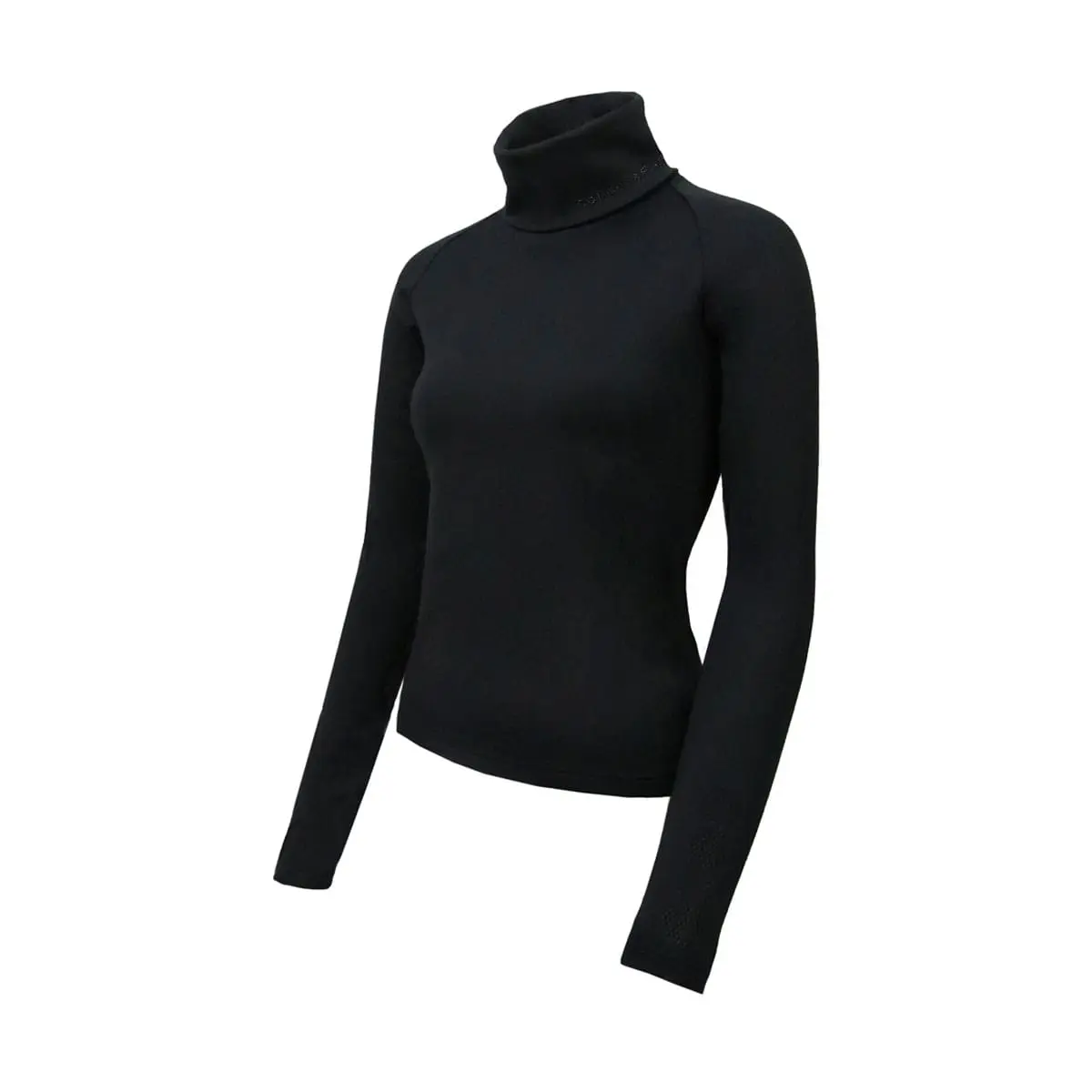 Coldstream Ladies Black Legars Roll Neck Top - Image 2