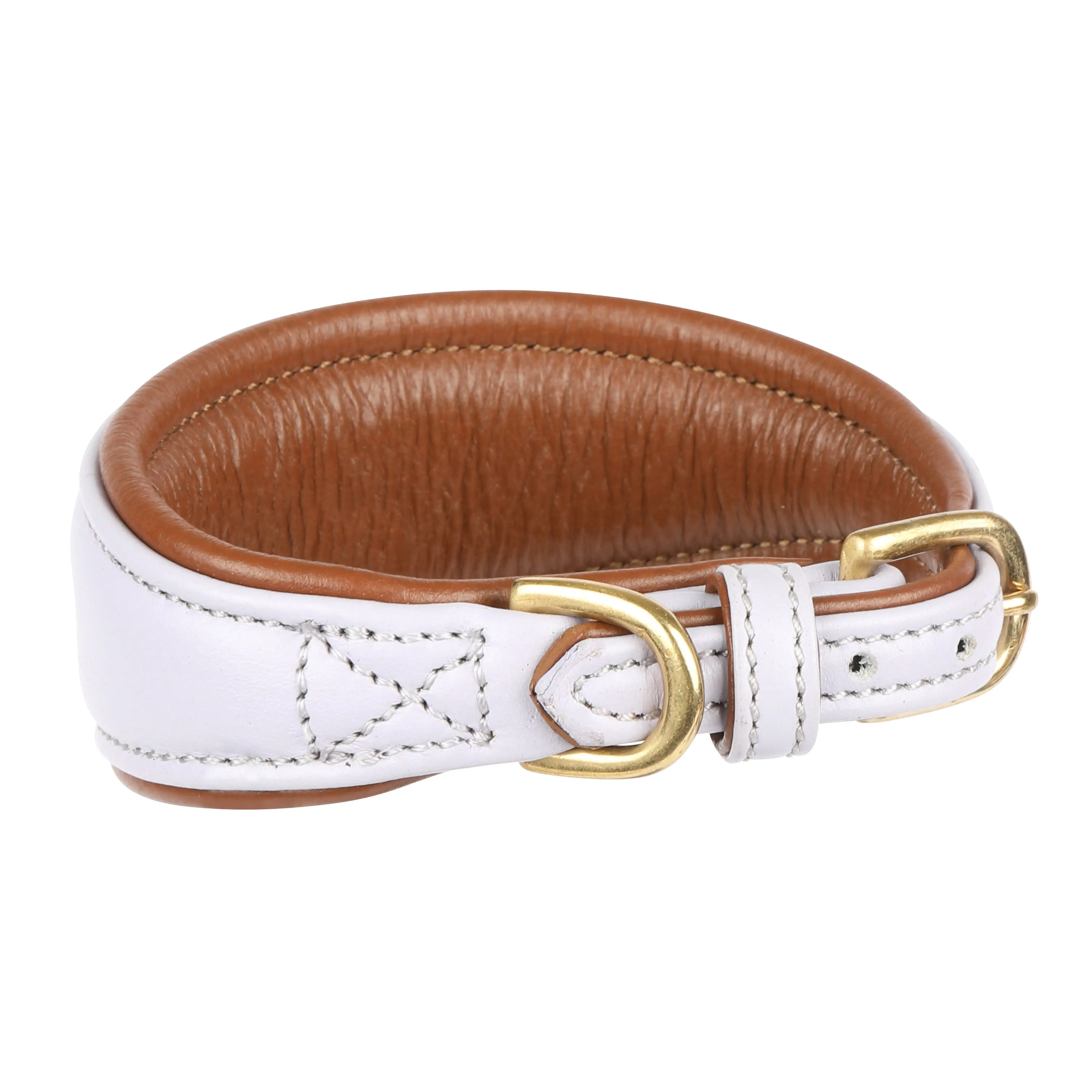 Digby & Fox Lilac Padded Leather Greyhound Collar