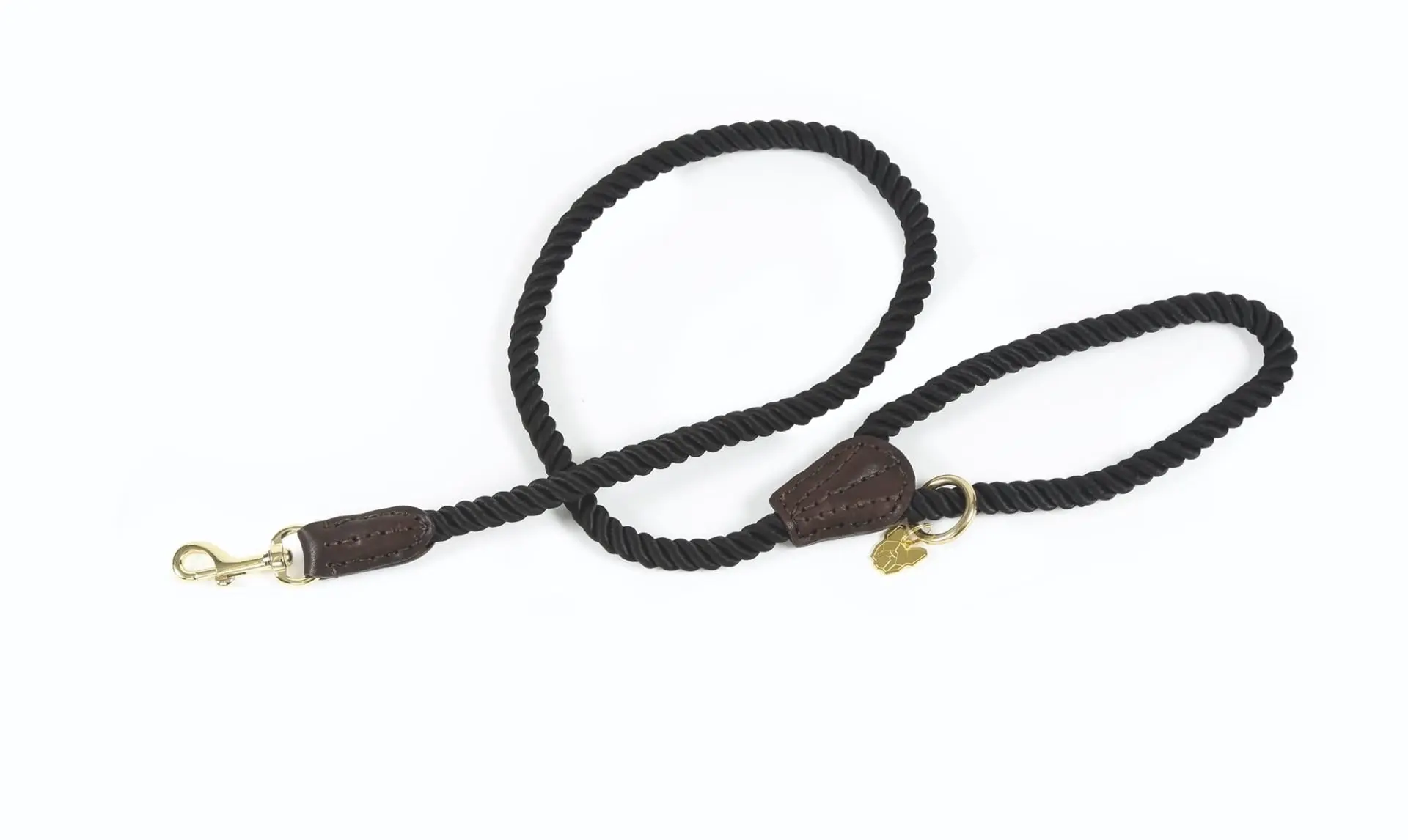 Digby & Fox Rope Dog Lead Black