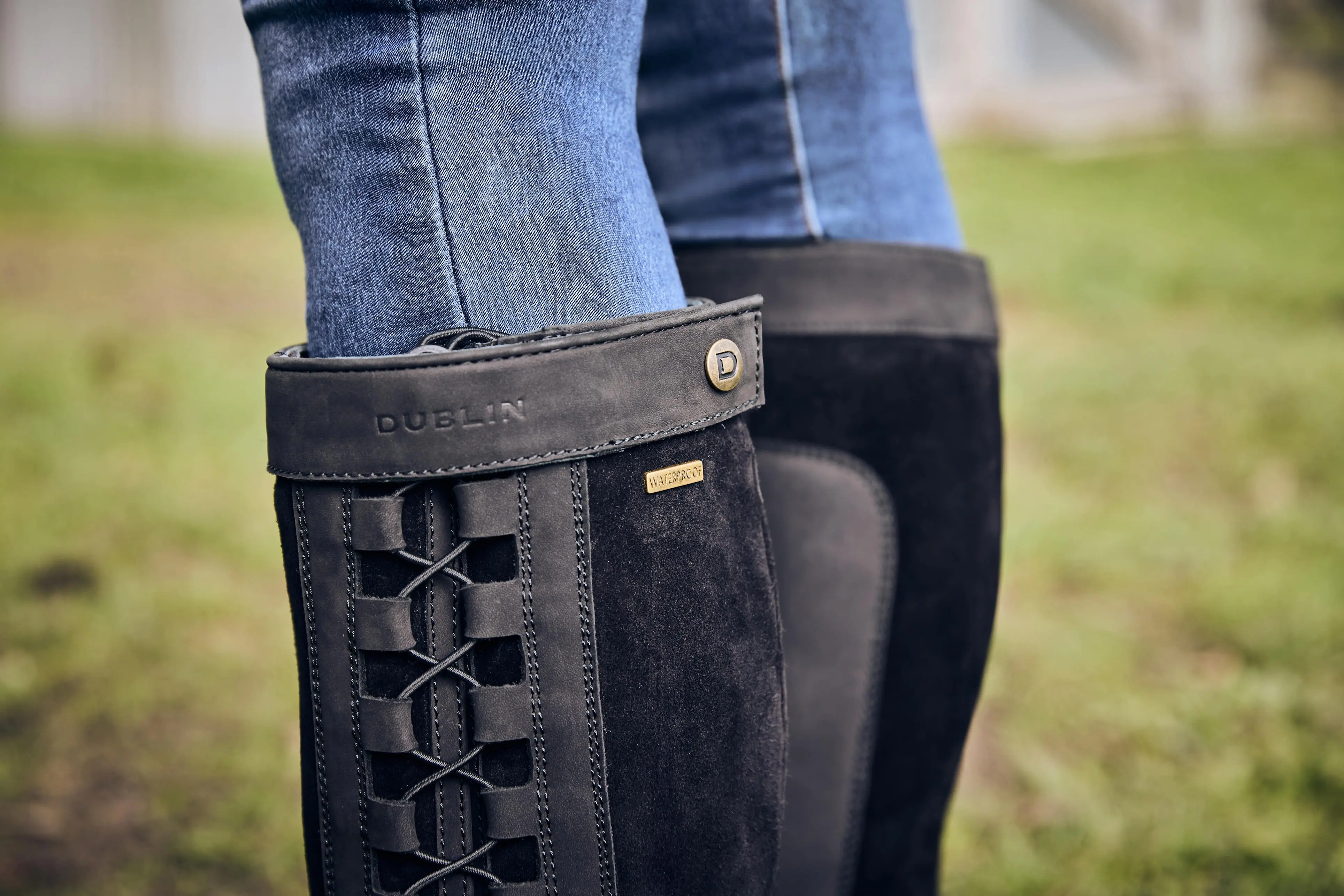 Dublin Black Pinnacle III Laced Country Boots - Image 3