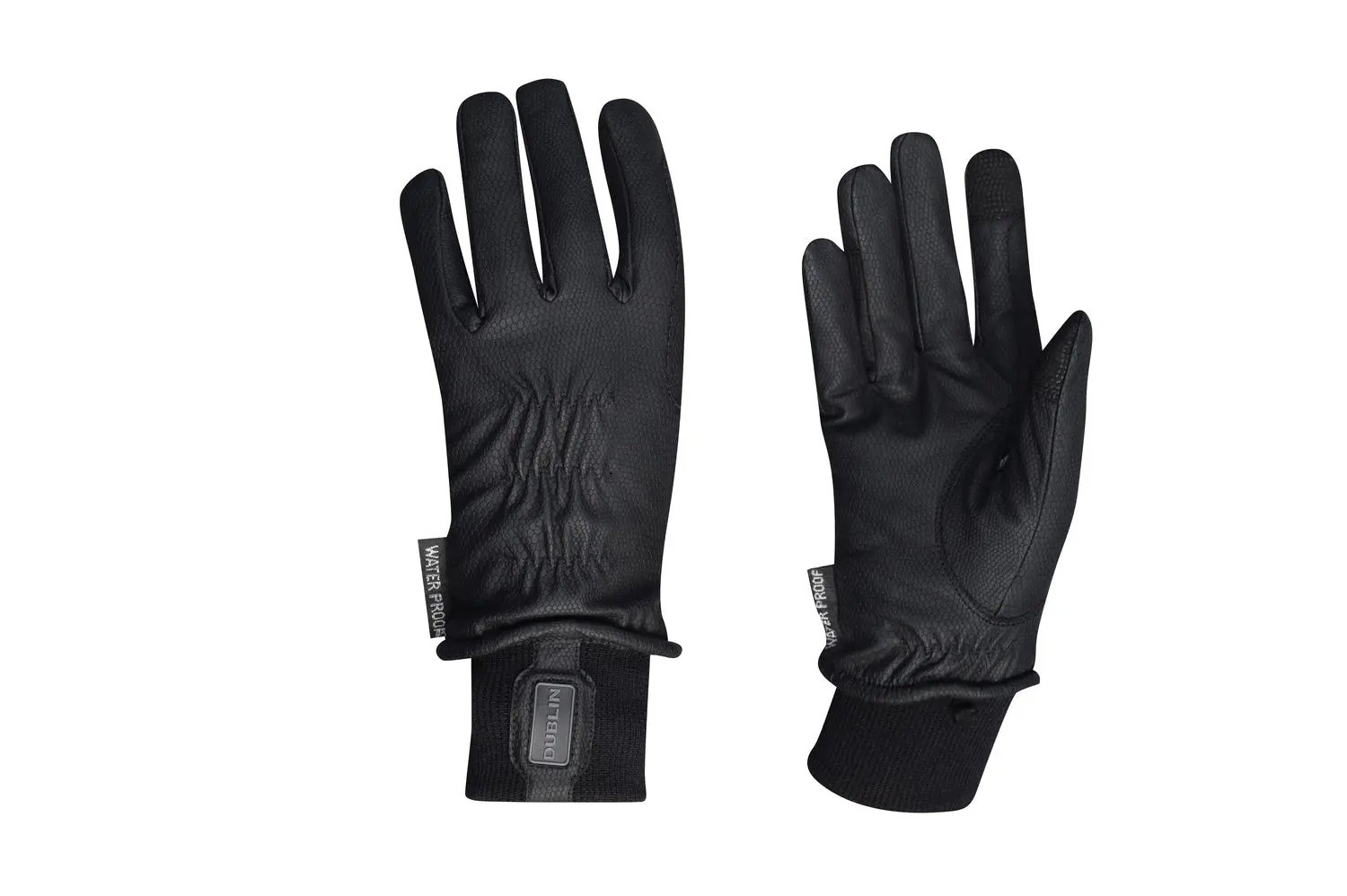 Dublin Black Synthetic Leather Thinsulate Waterproof Gloves