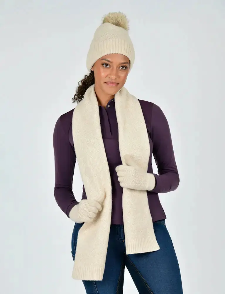 Dublin Cosy Beige Marl Winter Warmer Set