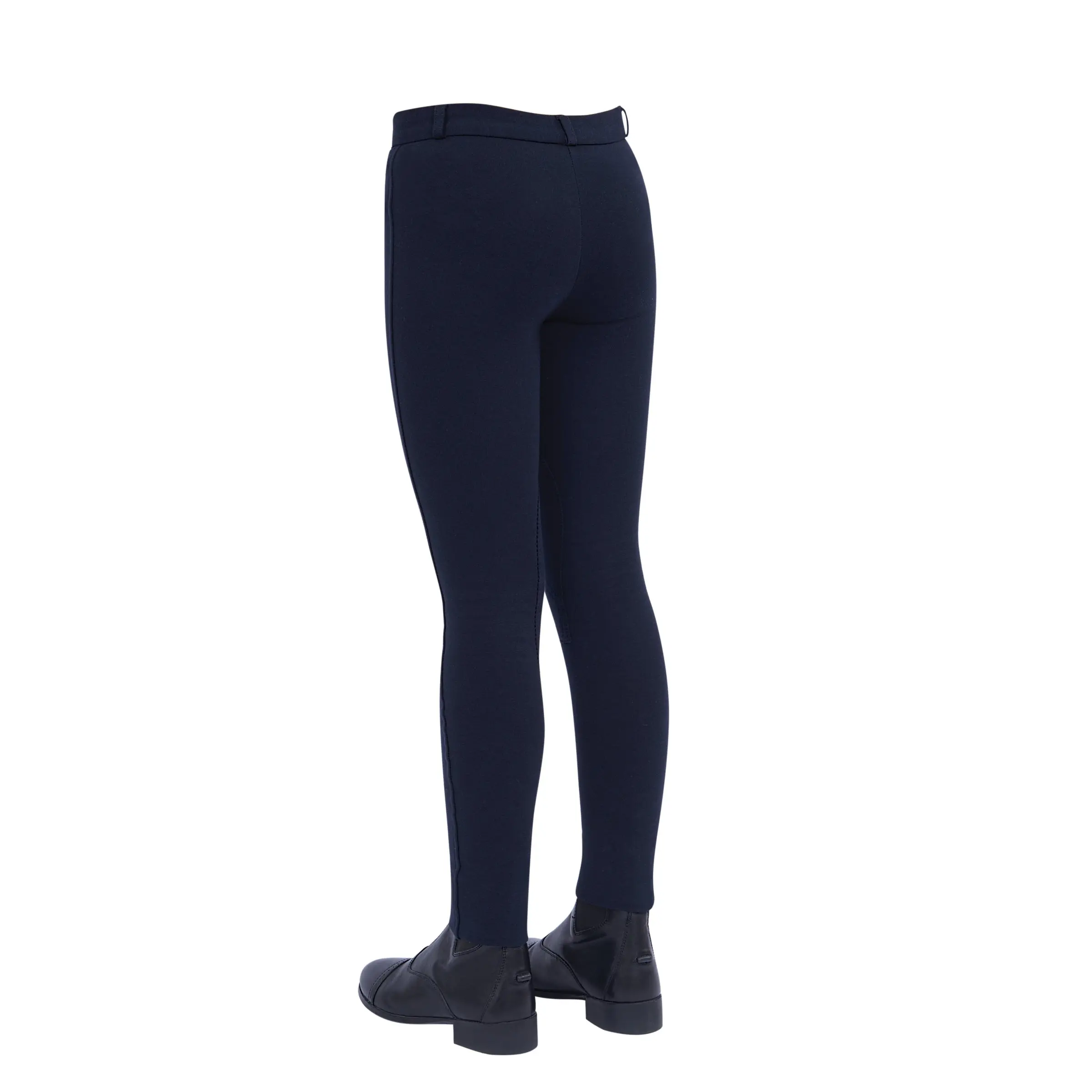 Dublin Navy Supa-Fit Zip Up Knee Patch Jodhpurs - Image 8