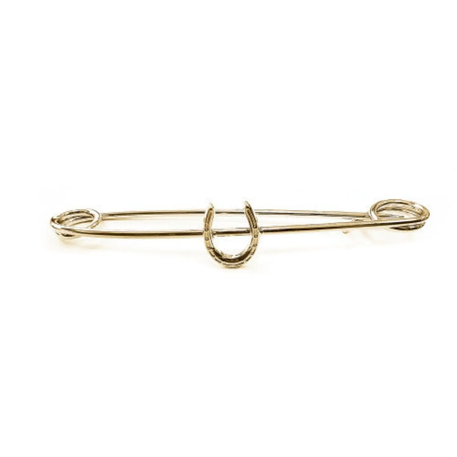Equetech Traditional Gold Horseshoe Stock Pin - Image 2