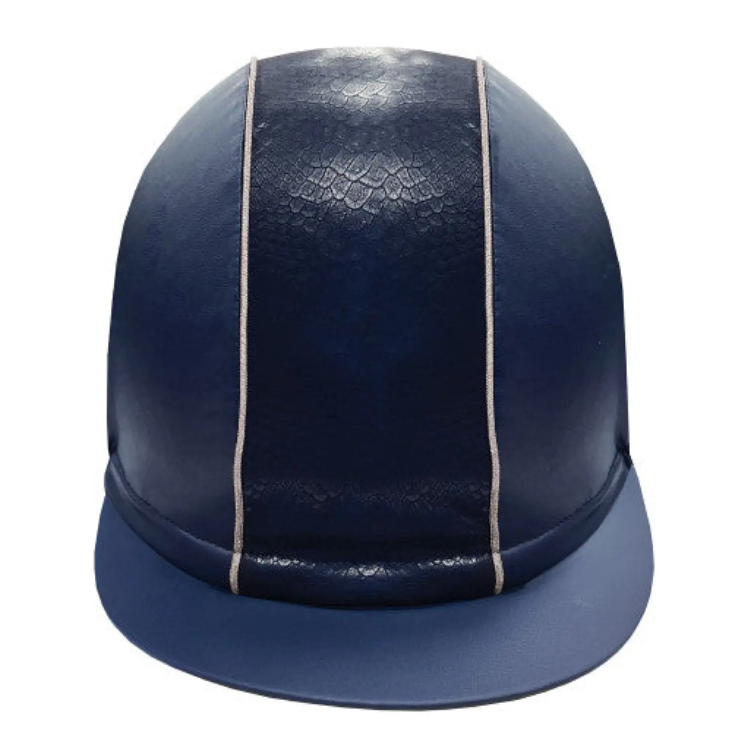 Equetech Navy/Silver Competition Snakeskin Hat Silk