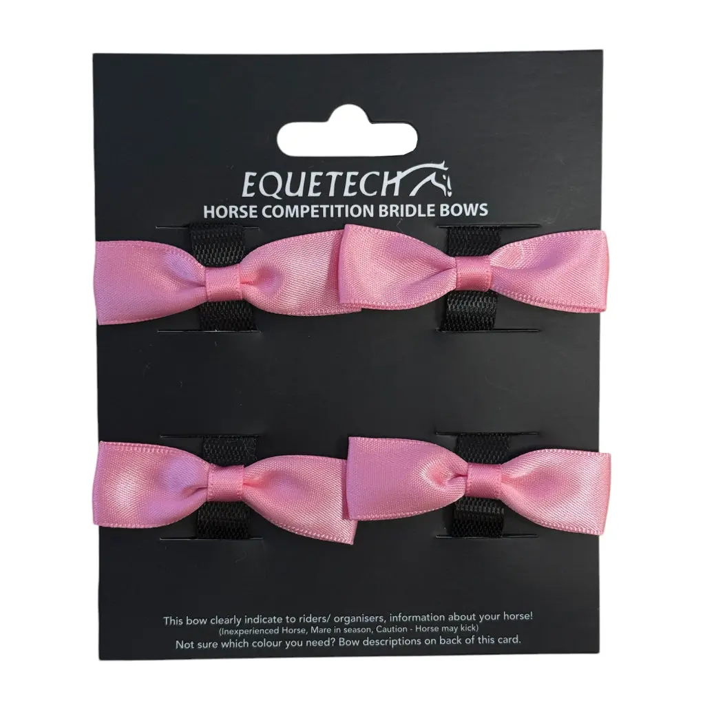 Equetech Pink Horse Horse Bridle Warning Ribbons