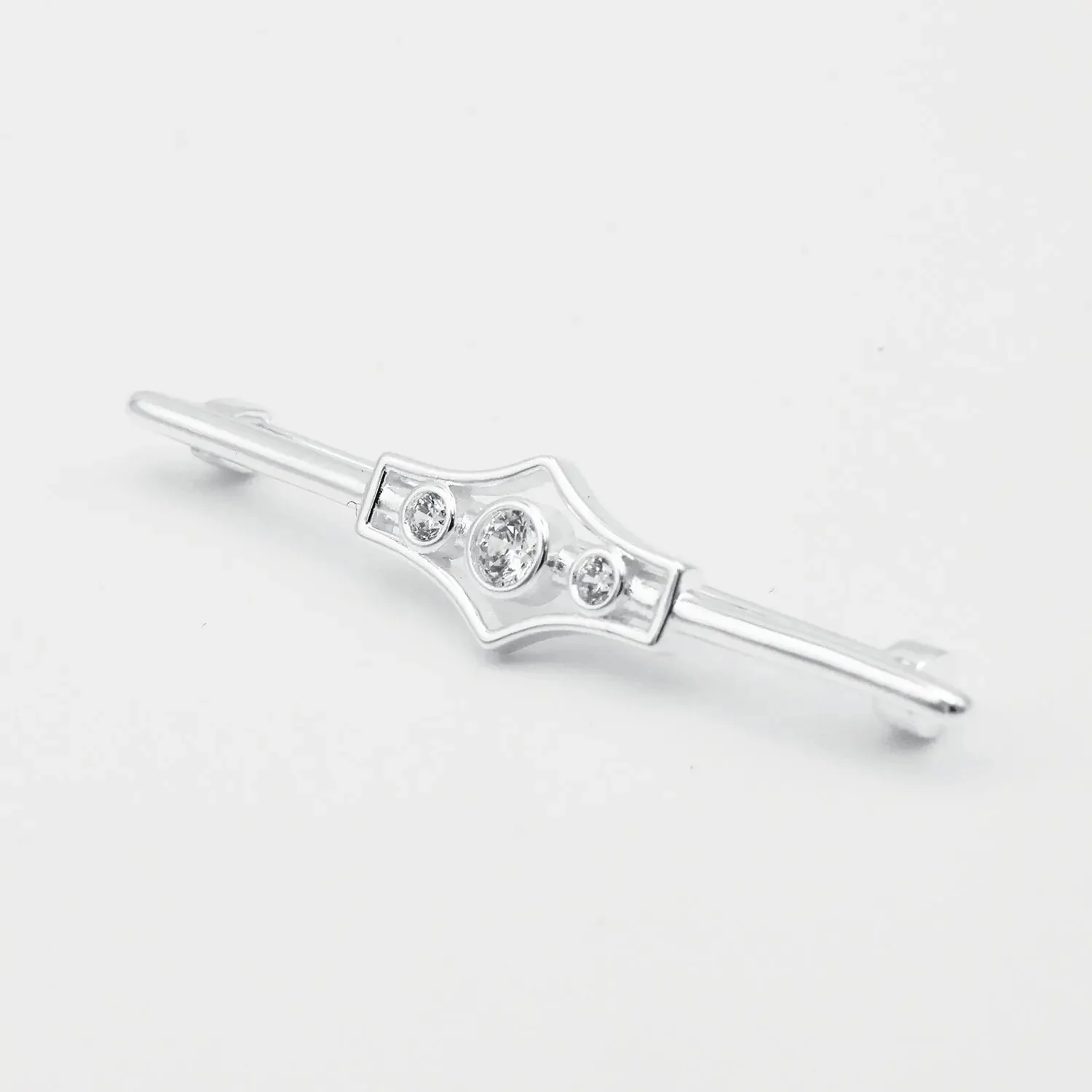 Equetech Silver Ladies Deluxe Gatsby Stock Pin
