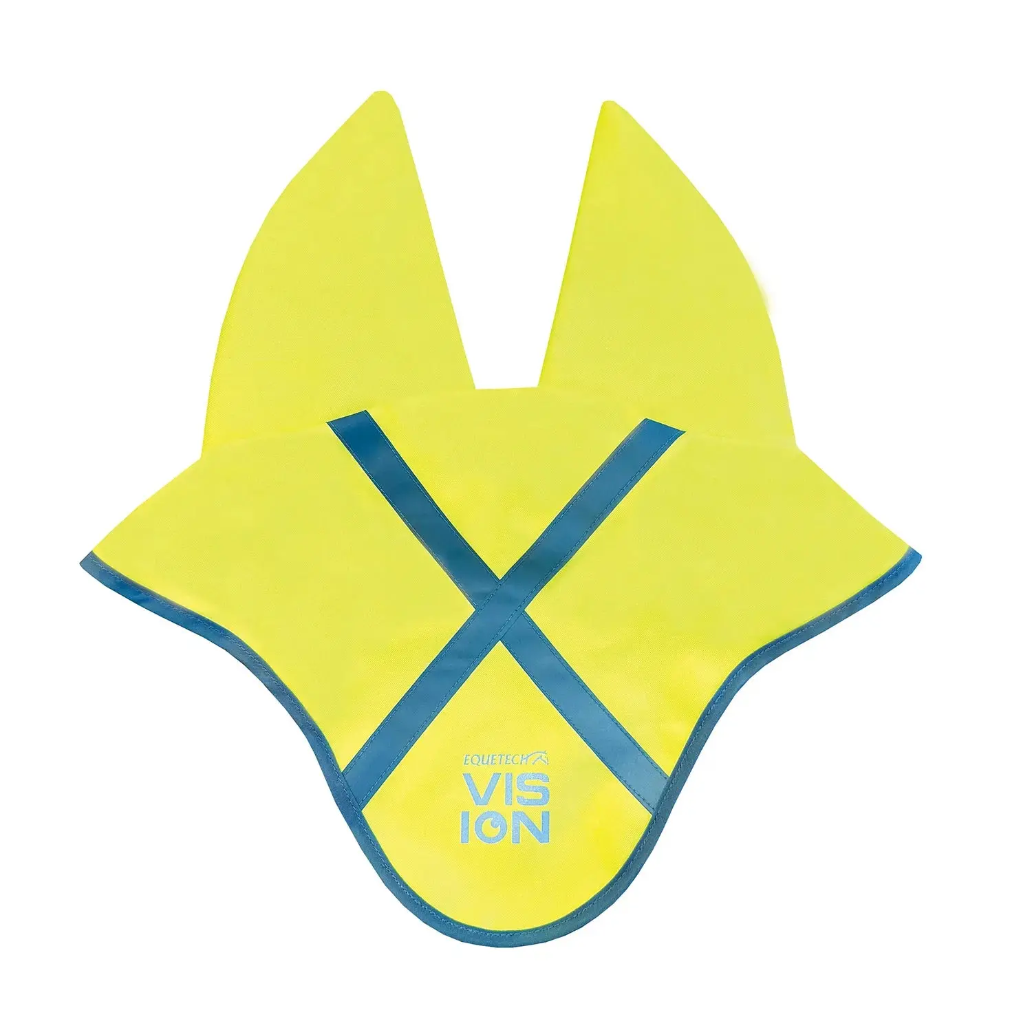 Equetech Yellow Hi-Vis Vision Water Resistant Acoustic Horse Ear Bonnet