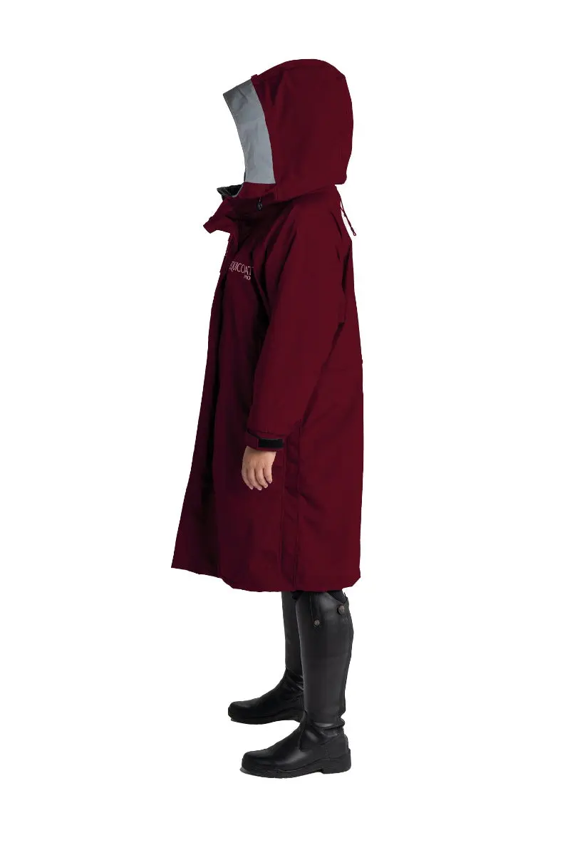 Reincoat Pro Adults Burgundy Waterproof Dry Robe - Image 2