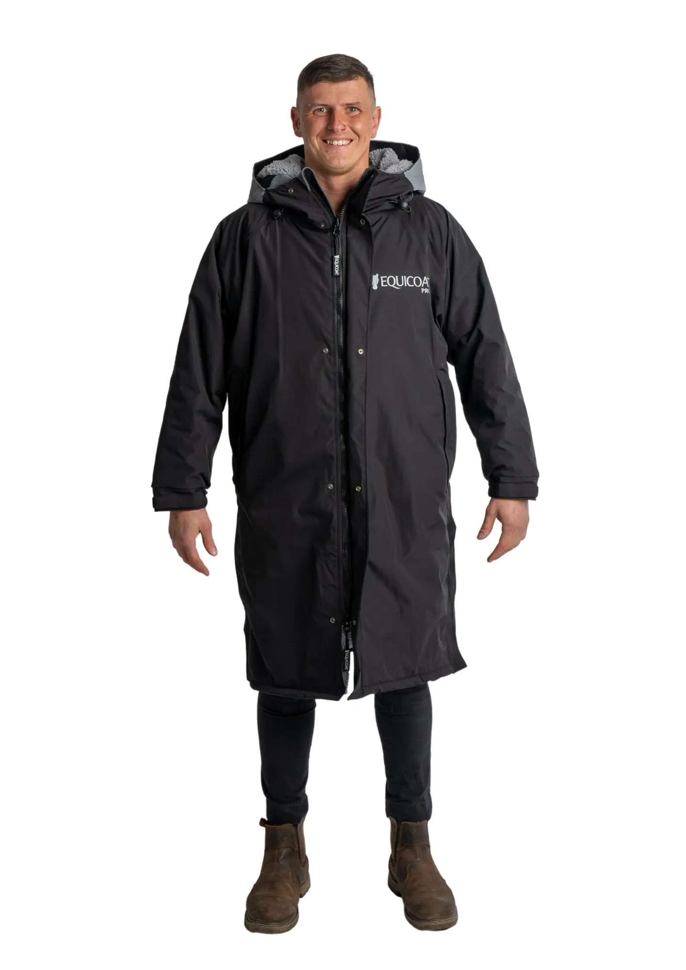 Reincoat Pro Black Waterproof Dry Robe - Image 6