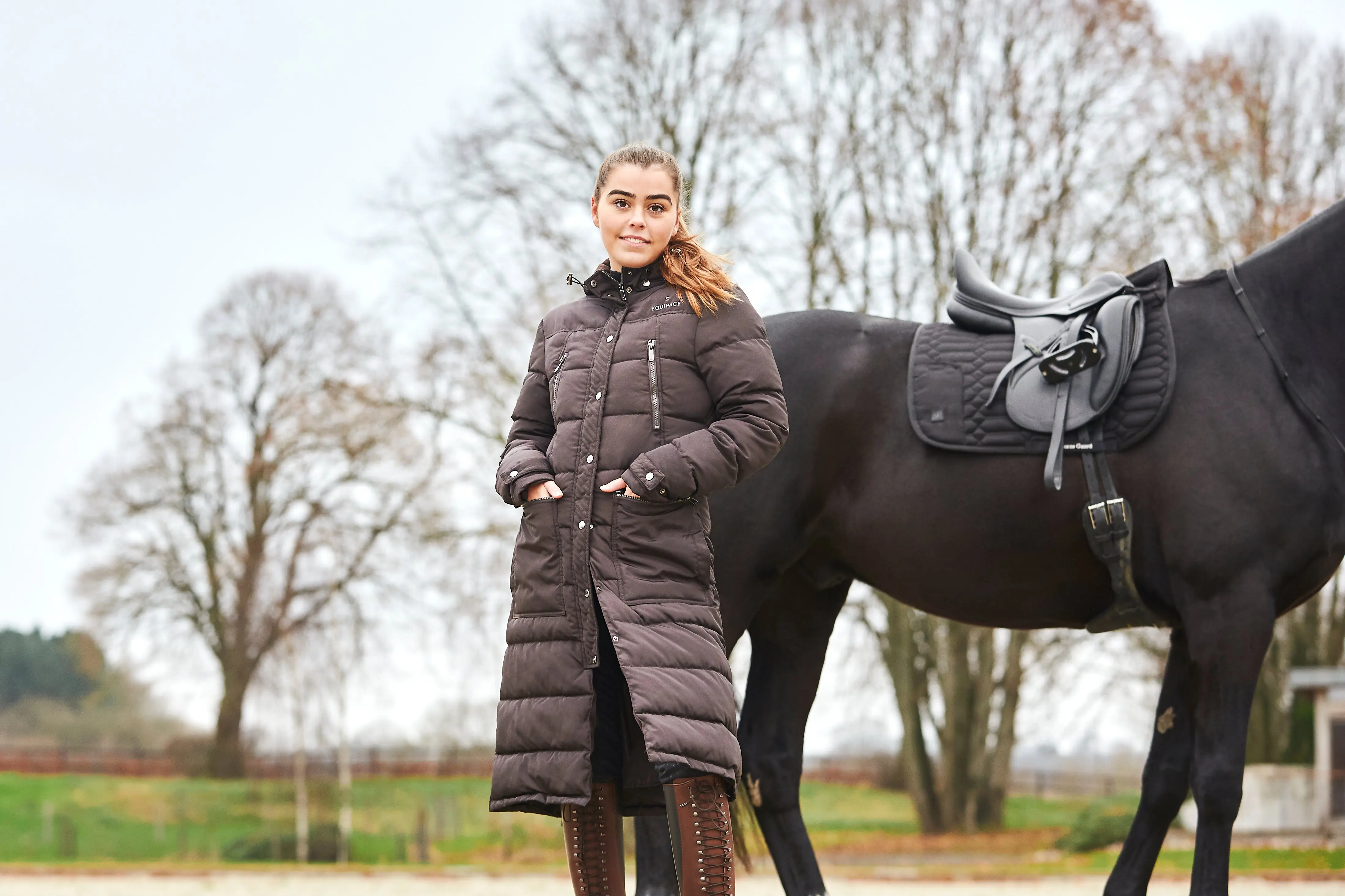 Equipage Ladies Candice Long Riding Jacket - Image 3