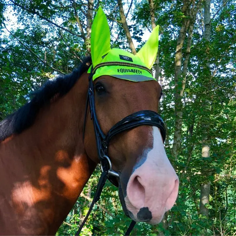 Equisafety Hi Vis Ear Bonnet