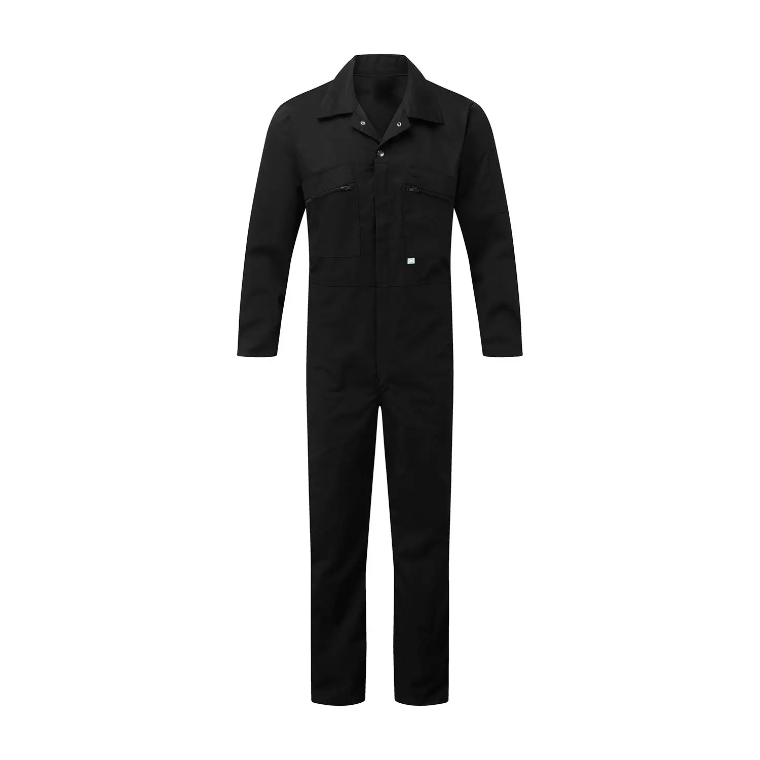 Fort Mens Zip Front Coverall Black - Image 3