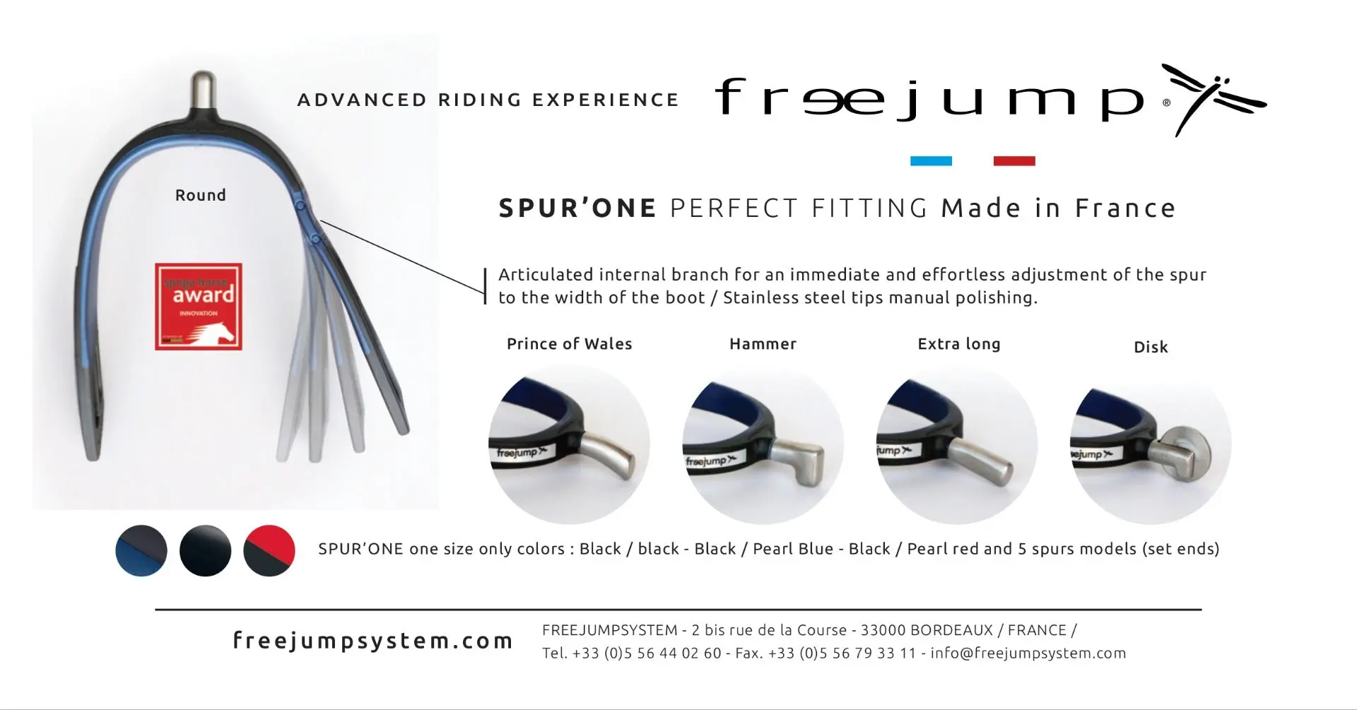 Freejump SPUR'ONE Extra Long Spurs - Image 3