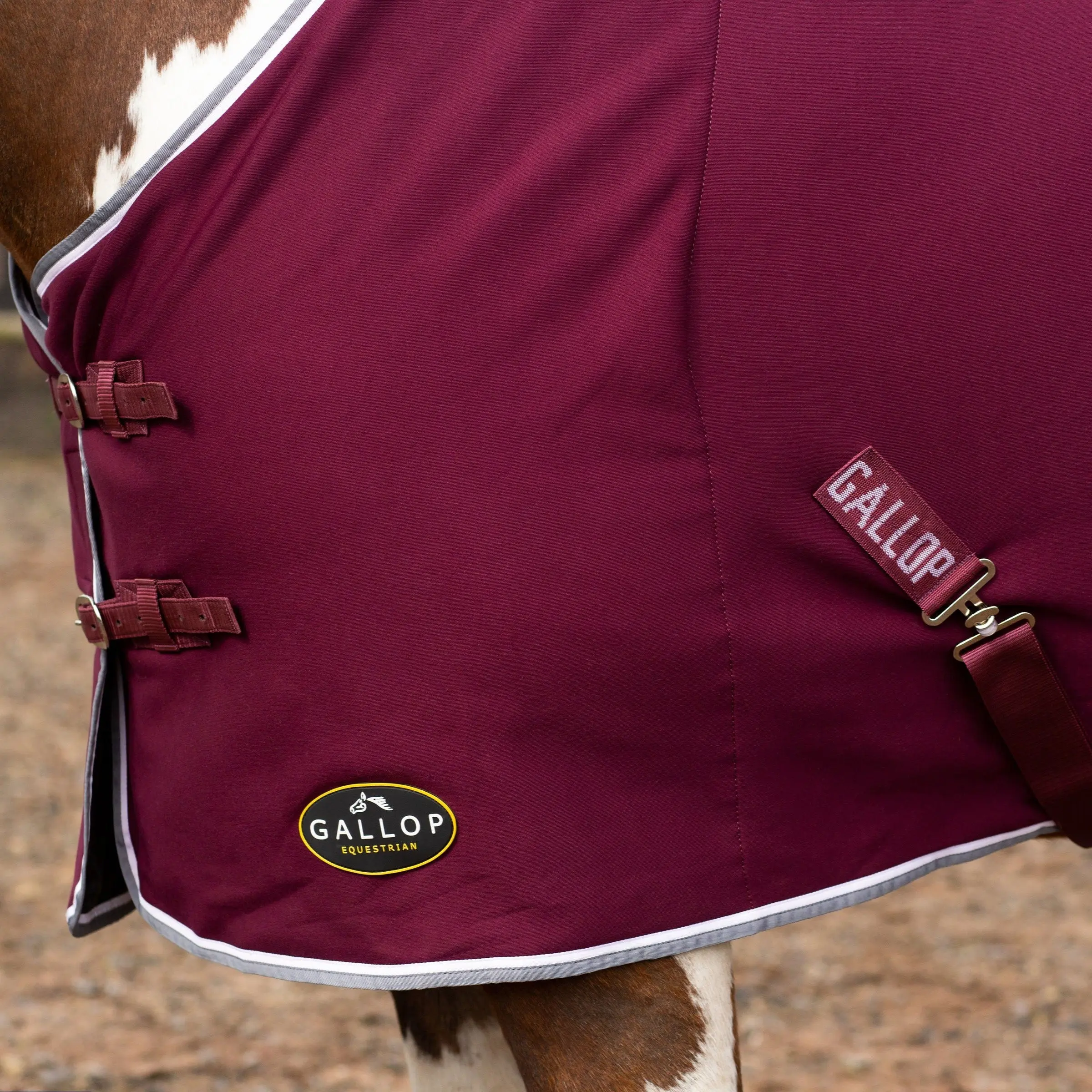 Gallop Burgundy Jersey Cooler Rug - Image 3