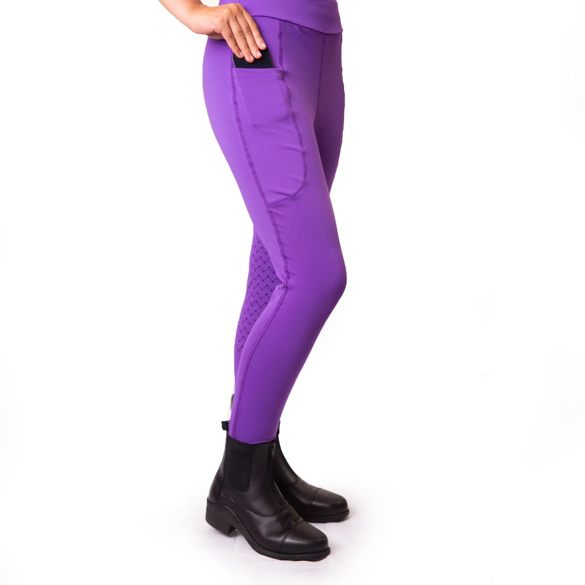 Gallop Childrens Pocket Silicone Knee Tights - Image 8