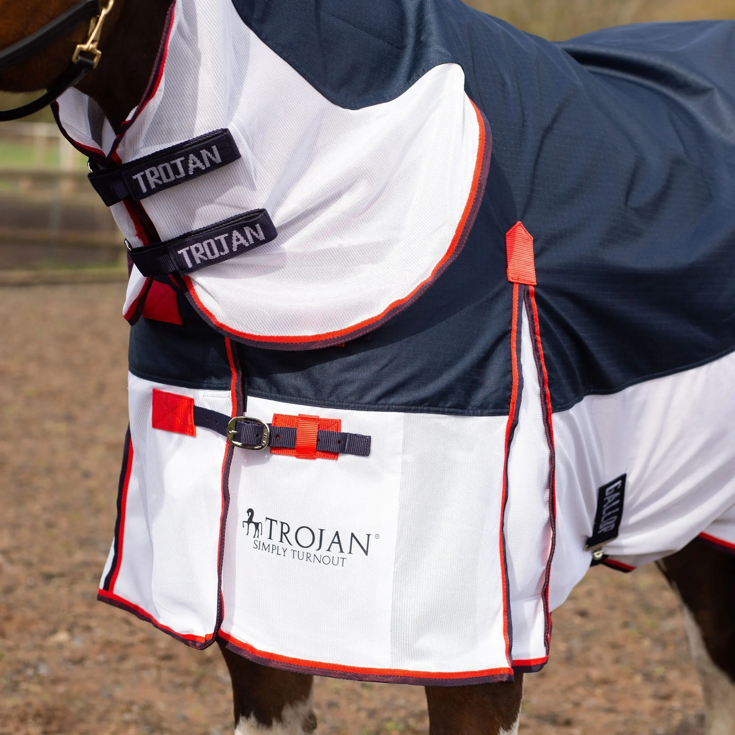 Gallop Trojan Waterproof Combo Fly Turnout Rug - Image 3