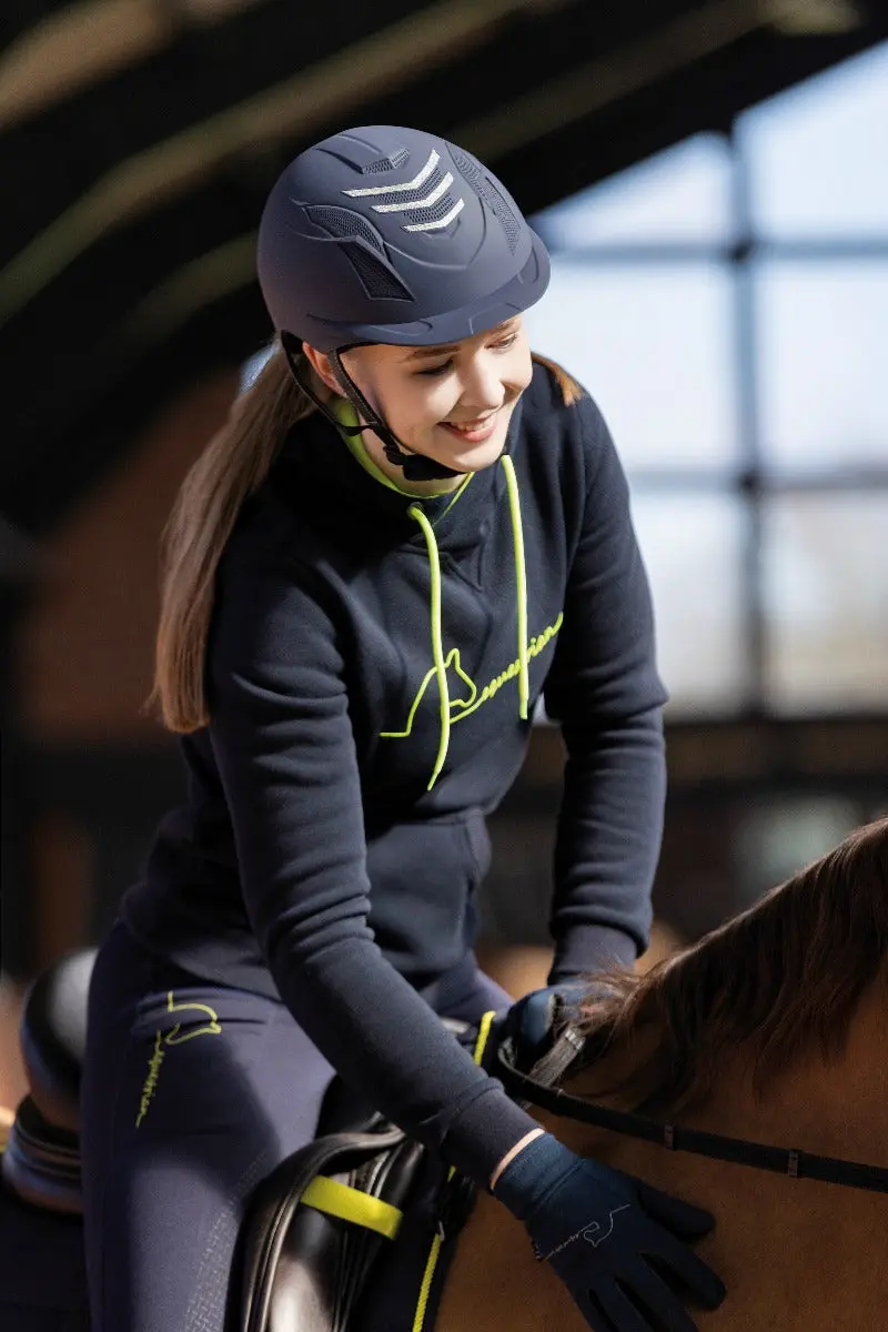 HKM Ladies Night Blue Equestrian Hoody - UK 8