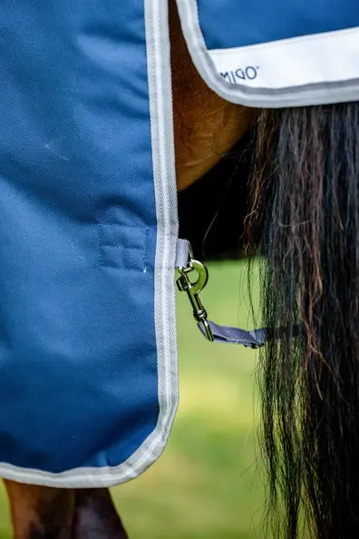 Horseware Ireland Amigo 1200D Wug Turnout Rug 250G Navy / Titanium Grey & Silver - Image 13