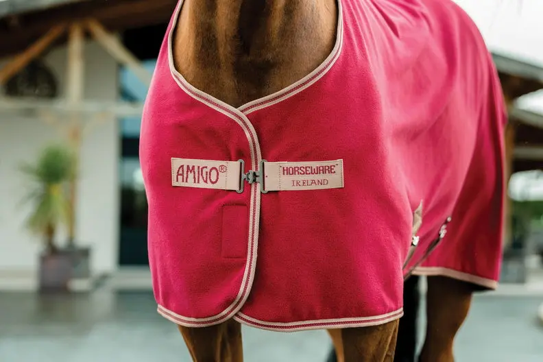 Horseware Ireland Amigo Fleece Cooler Mulberry - Image 6