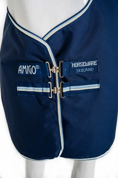 Horseware Ireland Amigo Ripstop 900D Plus Witney Navy 100g Pony Turnout Rug - Image 6