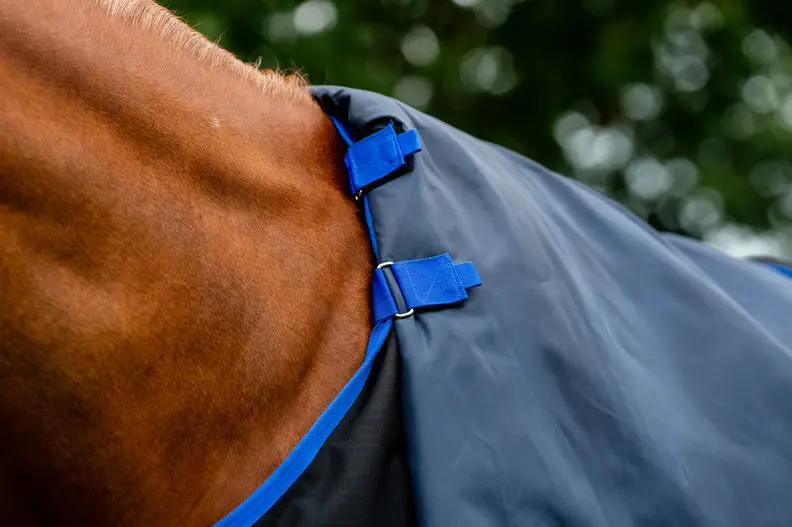 Horseware Ireland Amigo Ripstop 900D Plus Turnout Rug 100G Black/Classic Blue - Image 6